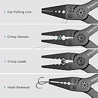 Vista 2 de Juego de alicates y pinzas de pesca, los pescadores deben tener equipo y equipo de pesca, accesorios de pesca, herramienta de pesca, equipo de pesca