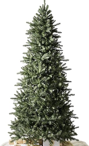 Balsam Hill Abeto de montaña Berkshire de 6.5 pies, árbol de Navidad artificial delgado sin luz y soporte premium para espacios medianos