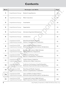 Evan-Moor Daily Reading Comprehension, Grade 6 - Homeschooling & Classroom Resource Workbook, Reproducible Worksheets, Teaching Edition, Fiction and Nonfiction, Lesson Plans, Test Prep