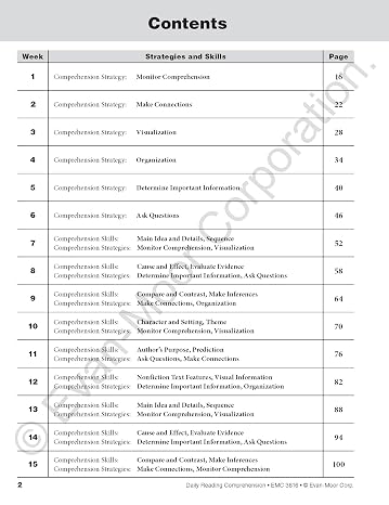 Evan-Moor Daily Reading Comprehension, Grade 6 - Homeschooling & Classroom Resource Workbook, Reproducible Worksheets, Teaching Edition, Fiction and Nonfiction, Lesson Plans, Test Prep
