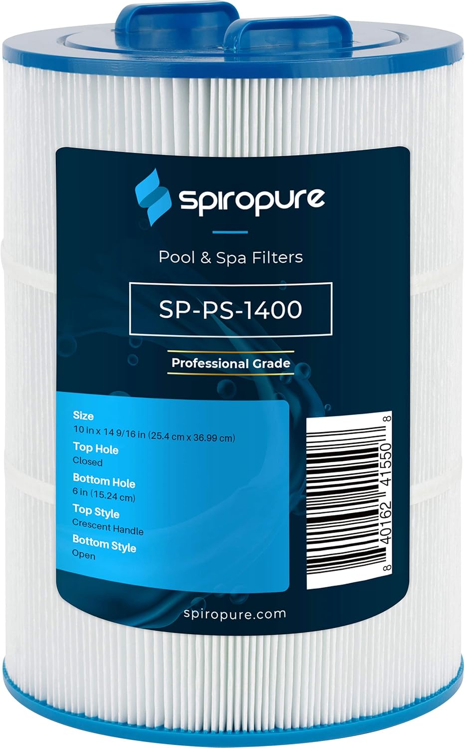 SpiroPure Replacement for Sherlock 80 Unicel C-9480 Filbur FC-1400 Pleatco PJ80-4 Hot Tub Spa Pool Filter Replacement Cartridge