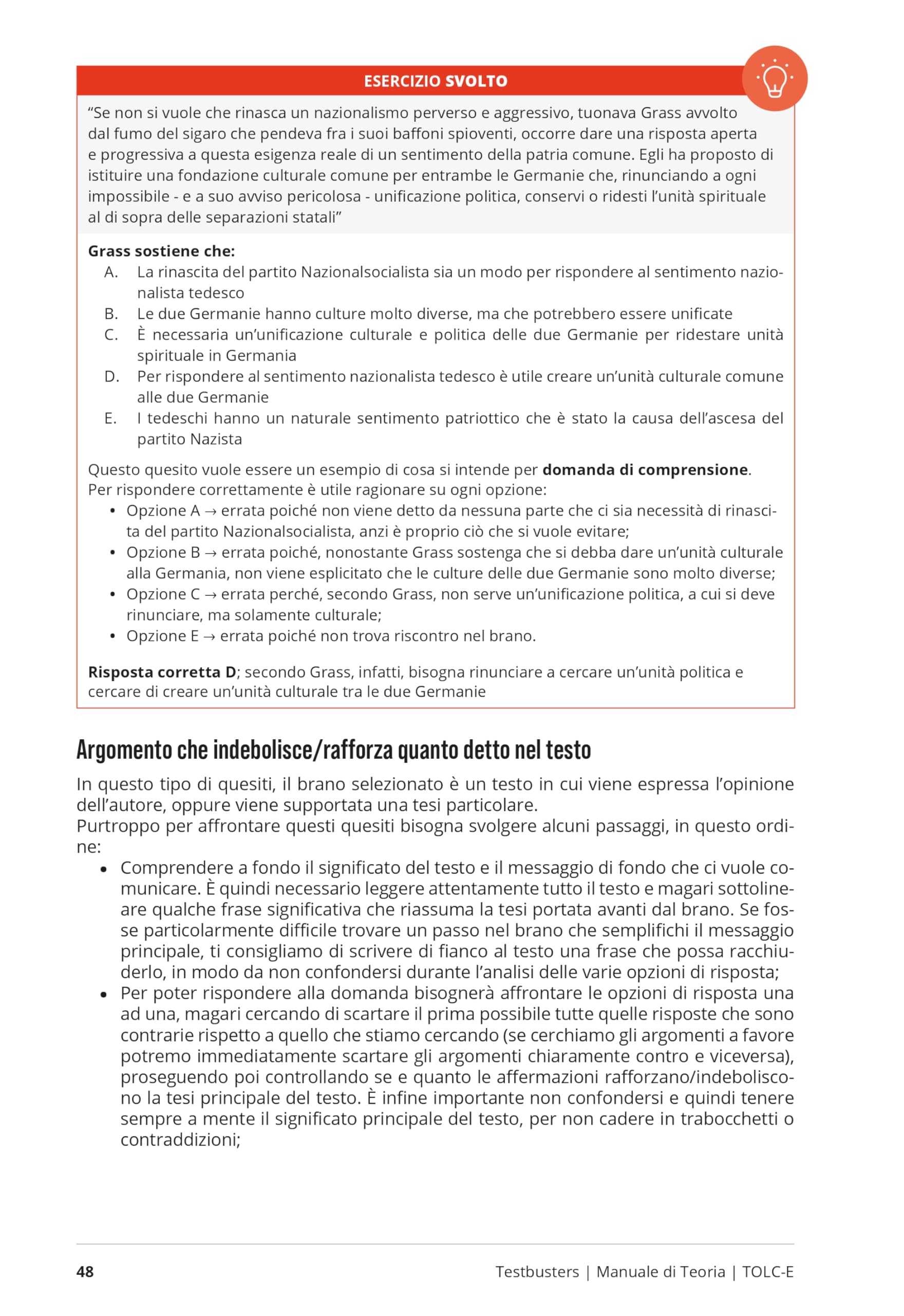 Testbusters TOLC-E - Manuale di Teoria