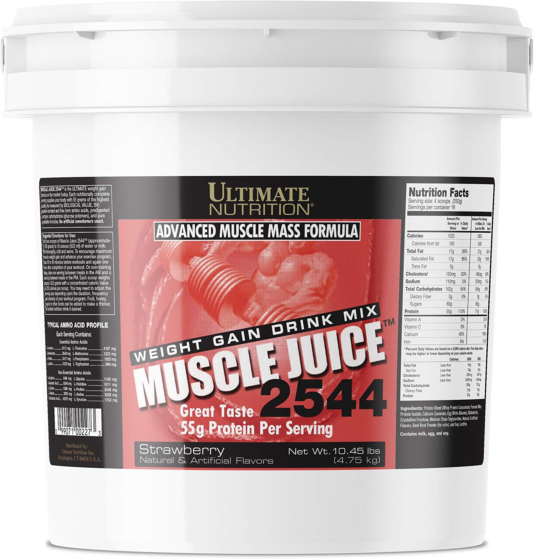 Ultimate Nutrition Muscle Juice 2544, Lean Muscle Mass