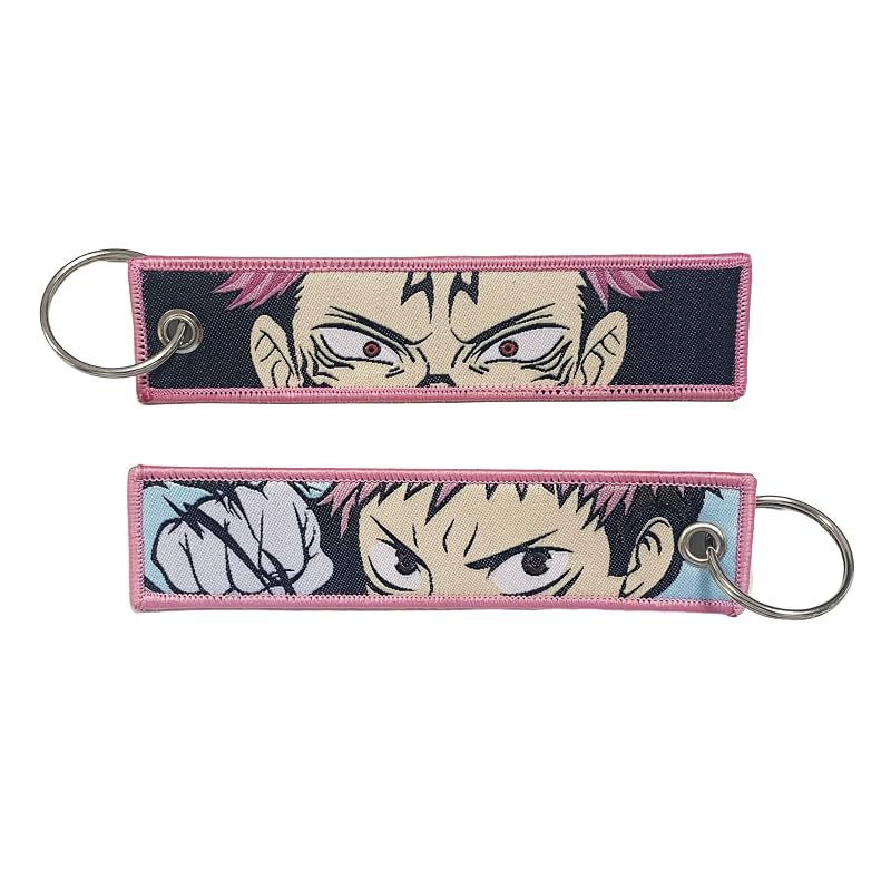 Chaveiro Anime Jet Tag Bordado JDM com Argola Gearcatweel KJ-09 — Pacote com 1