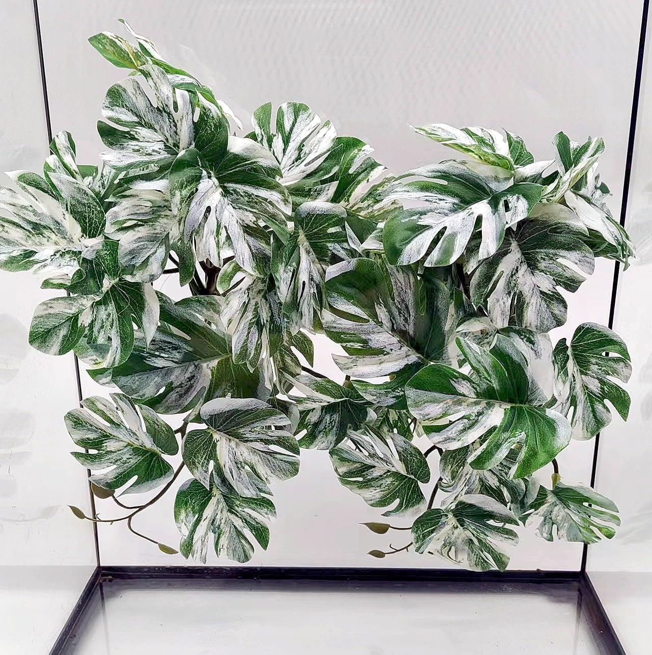 FLmoving Reptile Plants for Terrarium, Amphibian Habitat Decor Artificial Han...