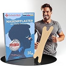 Schutzblick® Nasenpflaster Sport - 30er Set Nasen Stripes zum Schlafen & für Sport - Effektive Nasen Strips für besseres Atmen - Nose Strips für besseren Schlafkomfort - Nasenpflaster besser atmen
