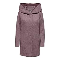 ONLY Sedona Light Coat OTW Noos Impermeabile Donna, Marrone (Brown/Pink)