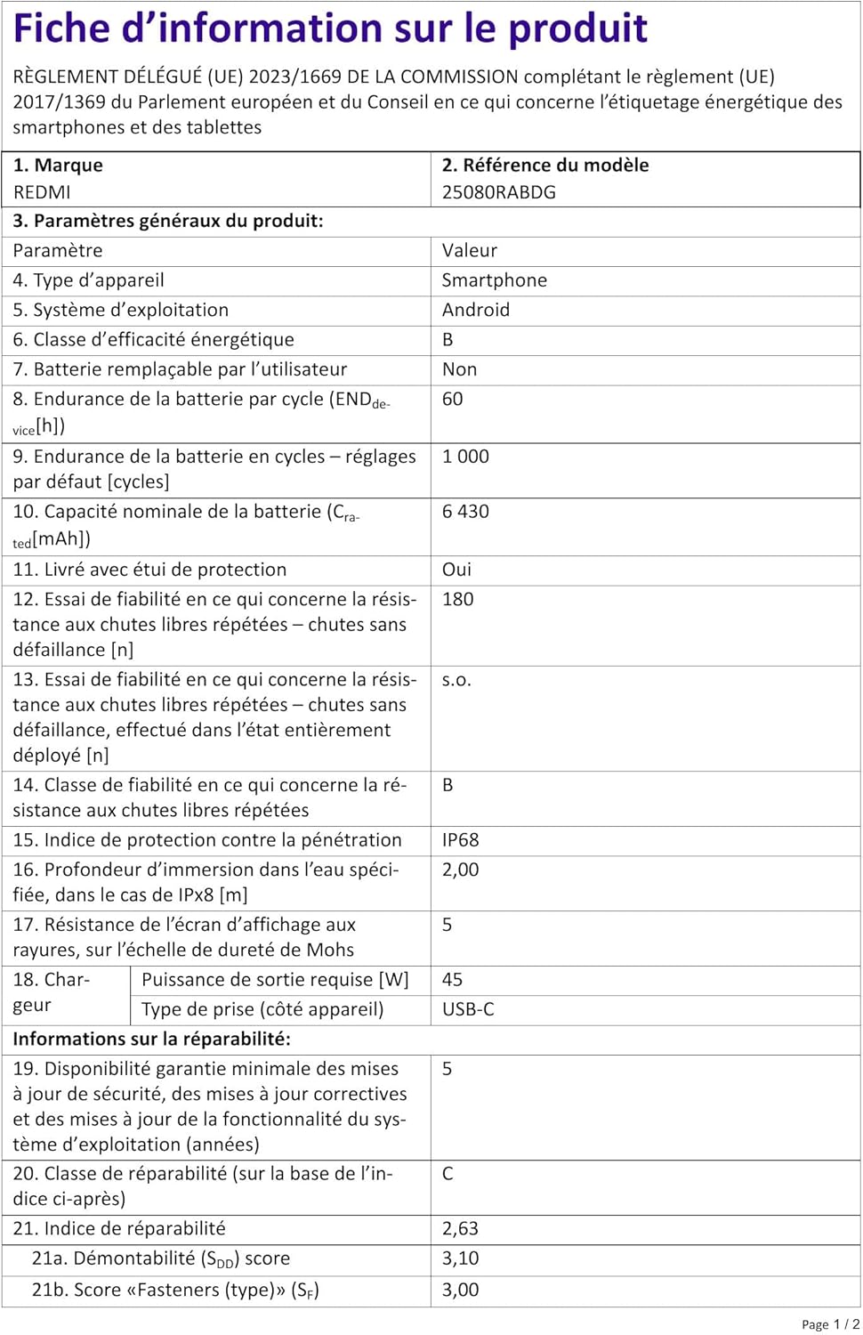 Xiaomi Redmi Note 15 Pro 5G, smartphone 12+512 Go, batterie massive 6580 mAh, résistance IP66/IP68, appareil photo 200 MP, écran AMOLED 1.5K 6.83 pouces, couleur Titane, vue de face et arrière détaillée — vue 8