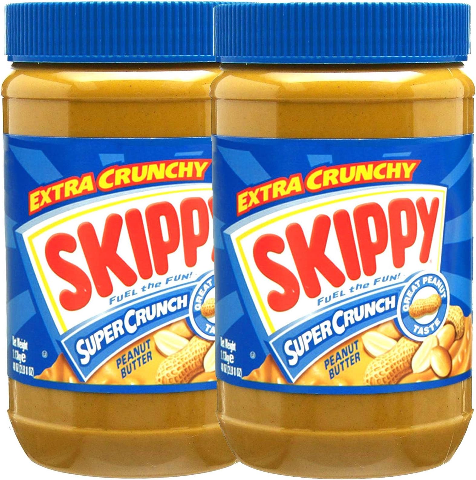 2 X Skippy Extra Crunchy Super Crunch Peanut Butter 1.13Kg