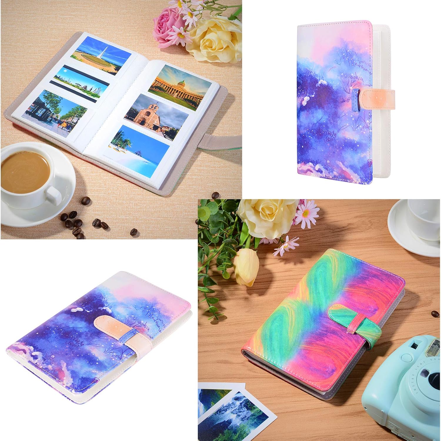 Tiessic Instax Mini 11 Accessories Compatible with Fujifilm Instax Mini 11 Instant Camera with Instax Mini 11 Case,108 Photos Mini Photo Album,etc.(Snow Scene，14 Items)