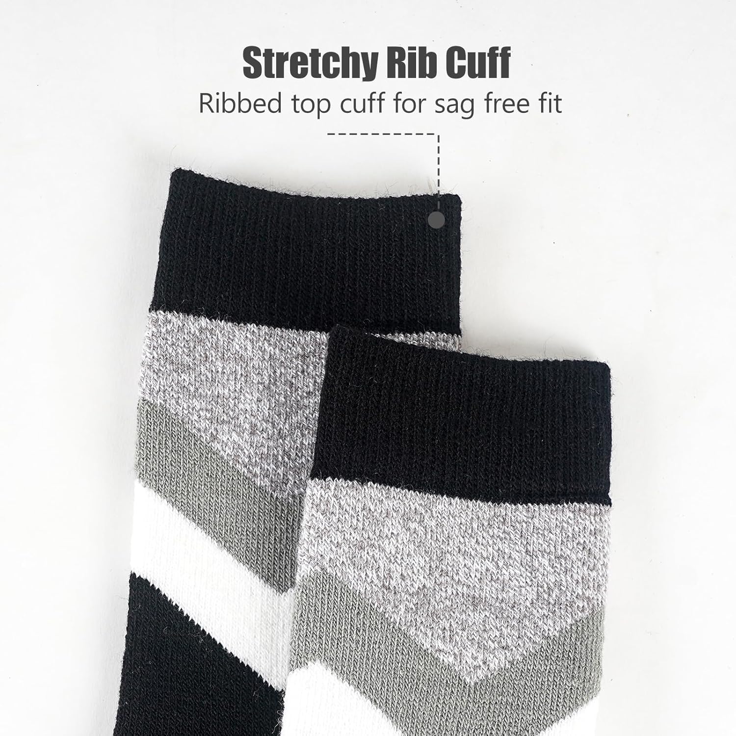 Warm Thermal Socks for Women Winter,Womens Extra Thick Cozy Fuzzy Boot Socks Insulated for Cold Weather 4 Pairs - Image 3