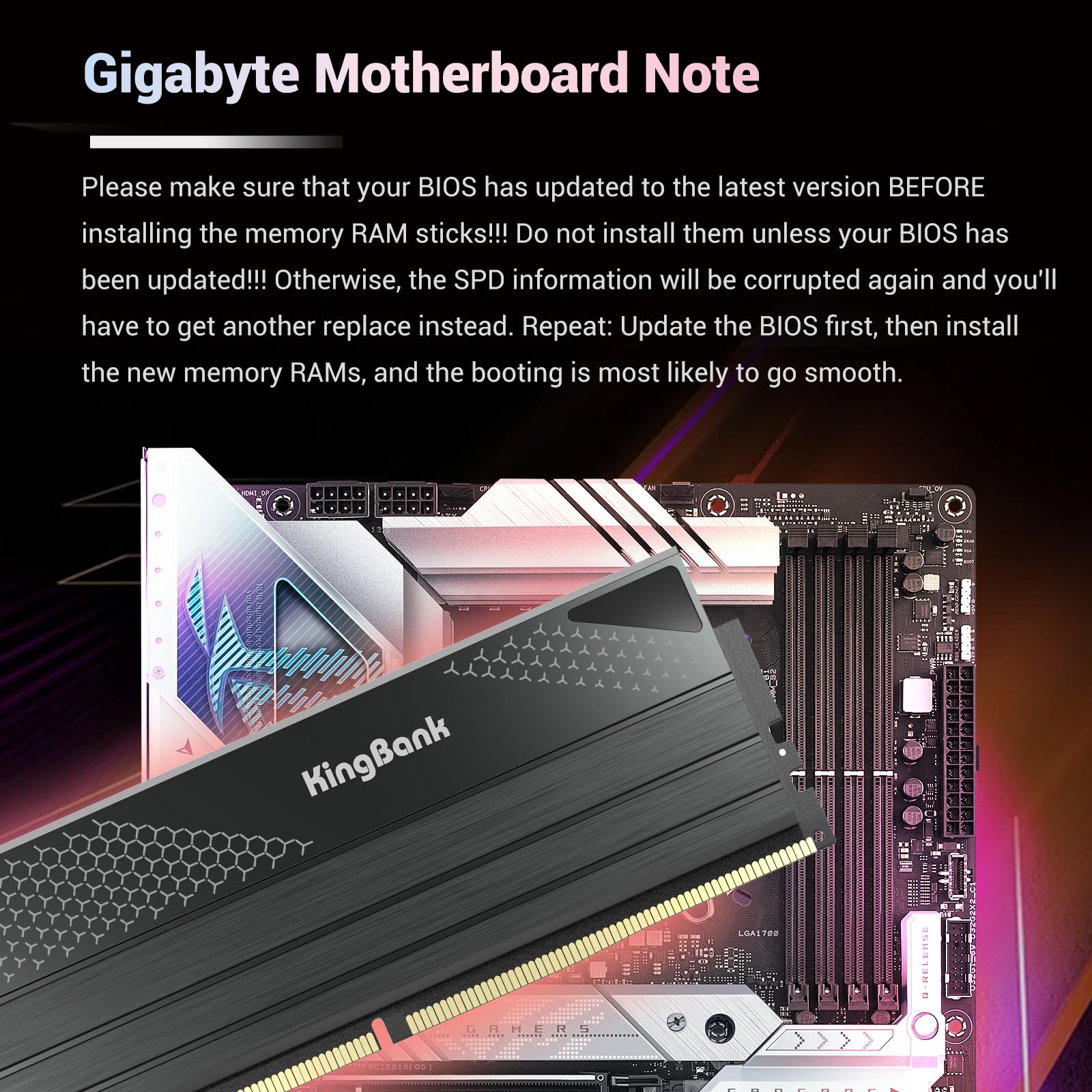 Amazon.co.jp: コンピューターメモリ Ram Hynix A-die KingBank DDR5