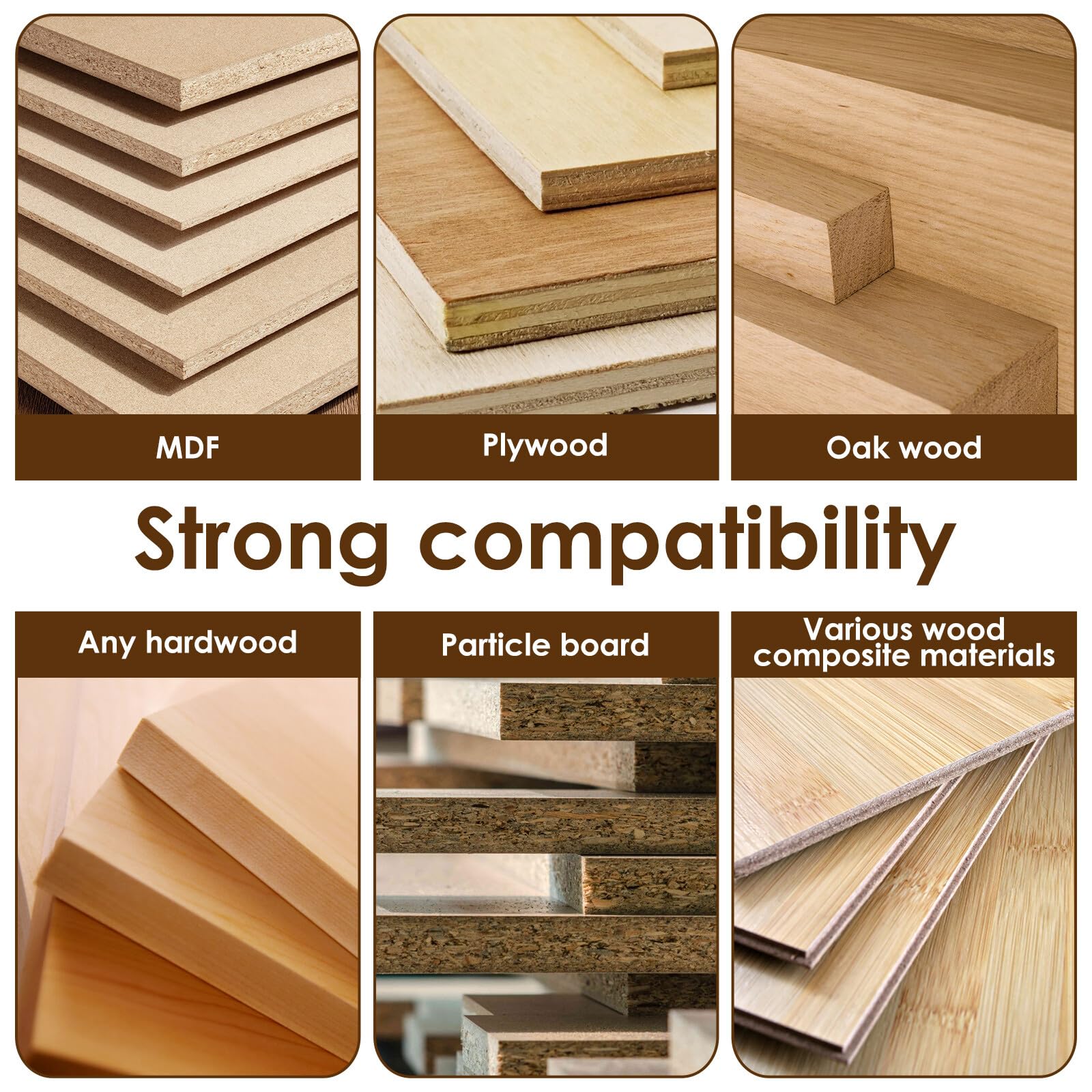 Scheibennutfräser Set 4 Stück - 2mm,3mm,4mm,5mm Für Oberfräse 8mm Schaft