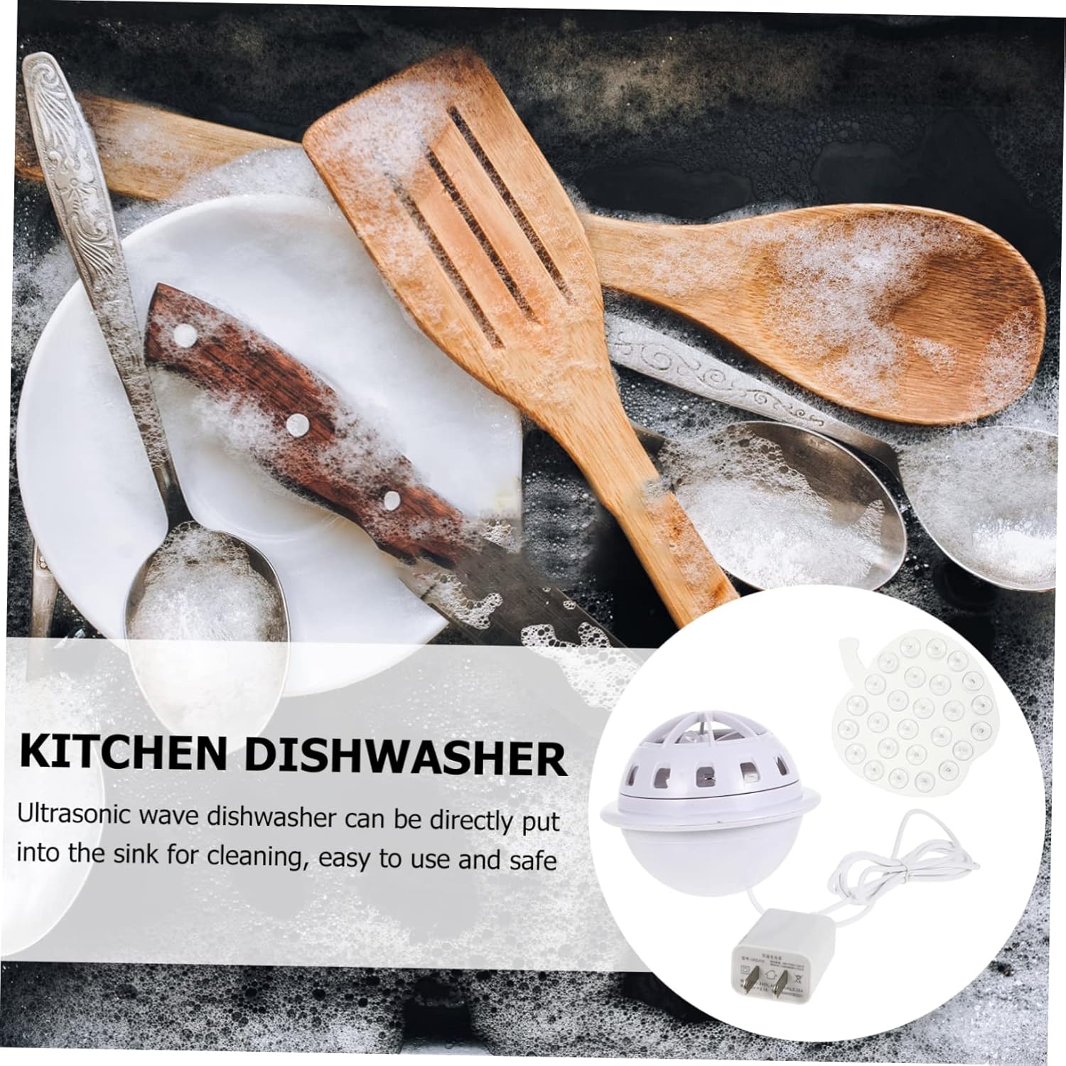 Portable Wave Dishwasher Cleaner Mini USB Powered Kitchen Washing Machine for Fruits and Vegetables Automatic Dish Cleaning Device for Small Spaces and Compact Kitchens