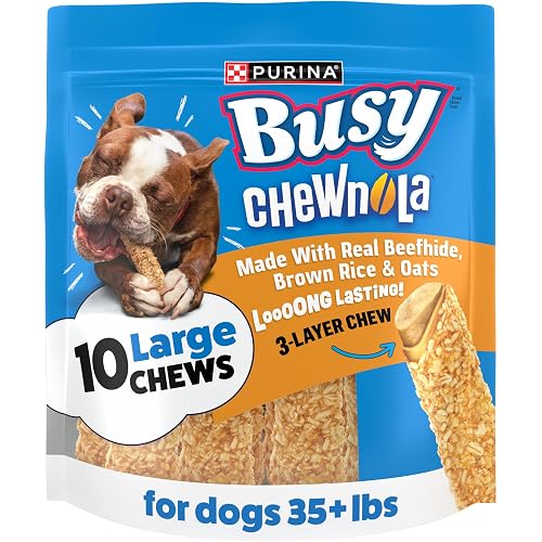 Purina Busy Chewnola Small/Medium Dog Bones, Oats & Brown Rice, 10 ct Pouch
