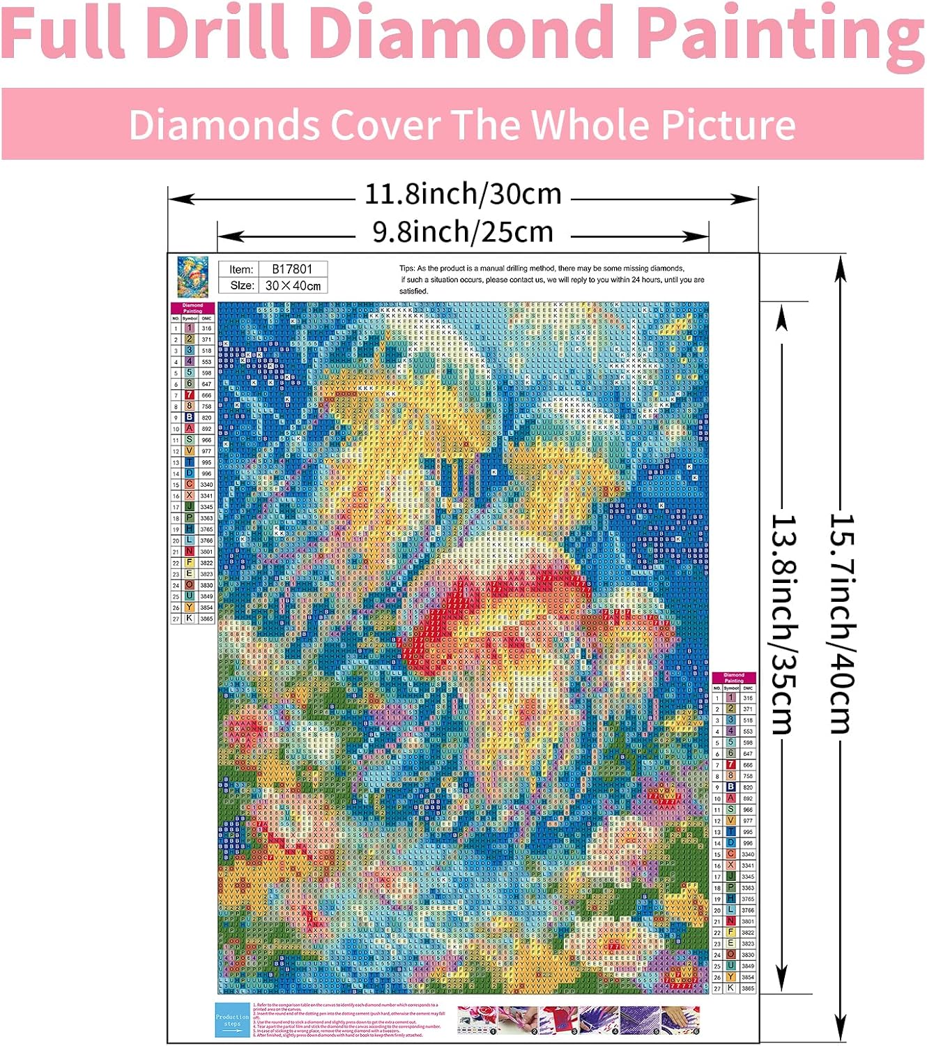 Diamond Art Kits for Adults, 5D Glowing Jellyfish Diamond Painting Kit image 3