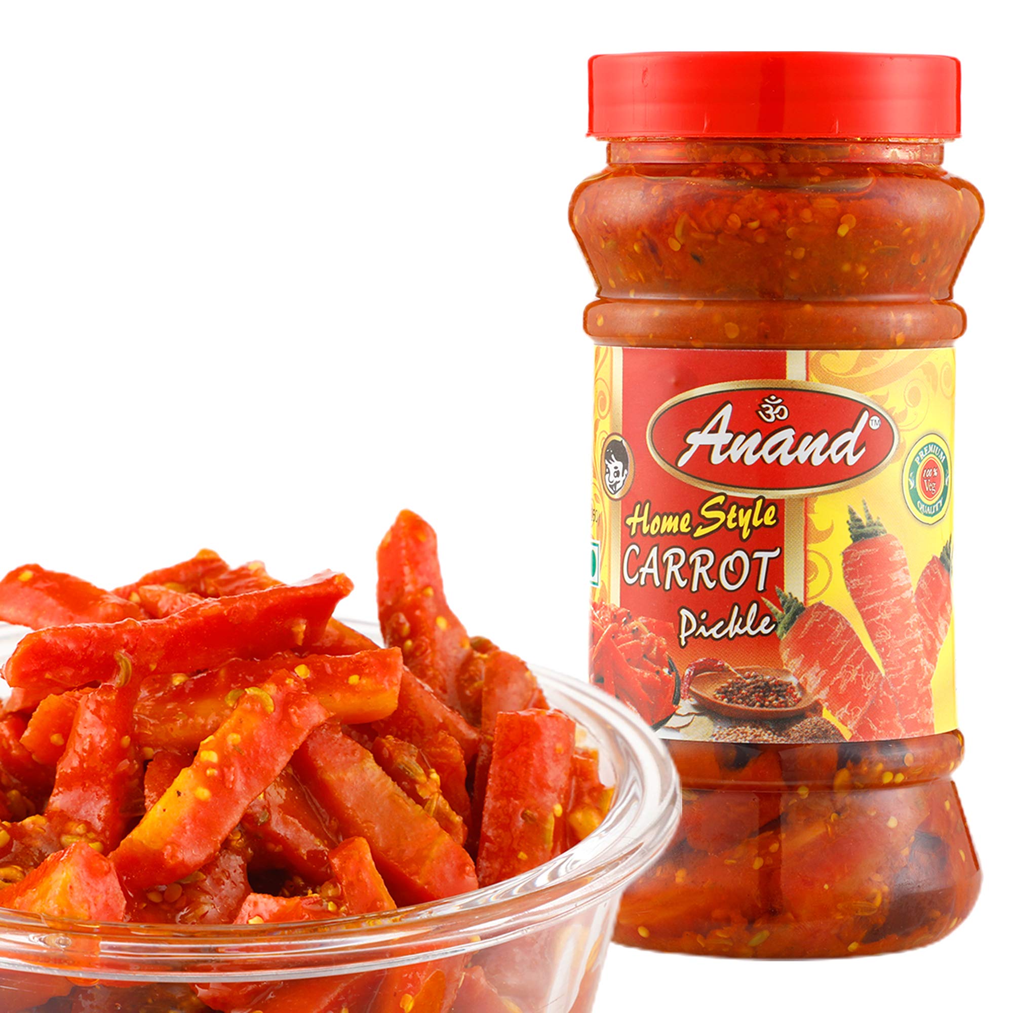 Anand Enterprises Home Style Carrot Pickle,Natural Ingredients,Less Mustard Oil No Preservatives,(100% Natural)-(400 Grams) (B08Y5Q95RV) Amazon Price History, Amazon Price Tracker