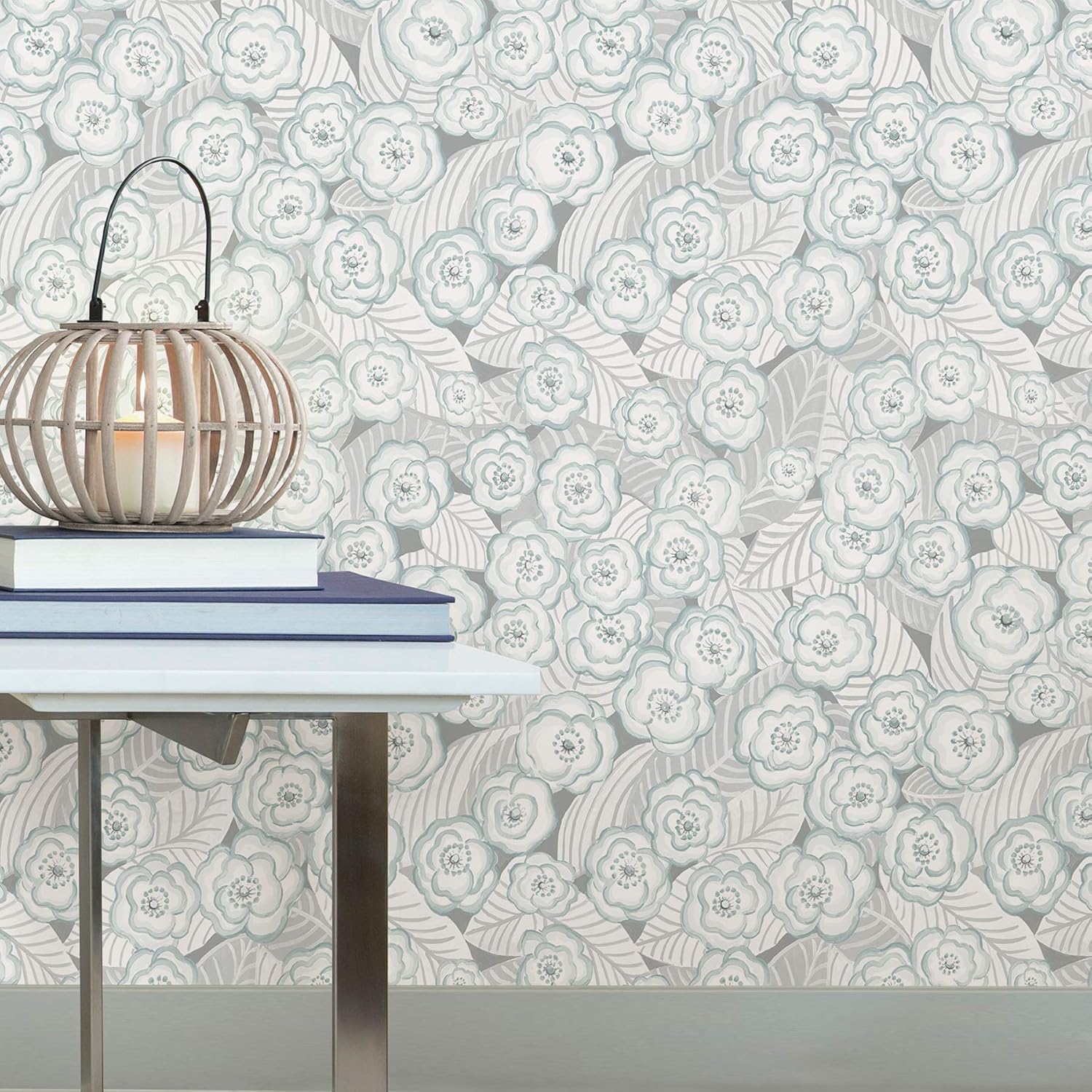 NuWallpaper Oopsie Daisy Grey Peel & Stick Wallpaper