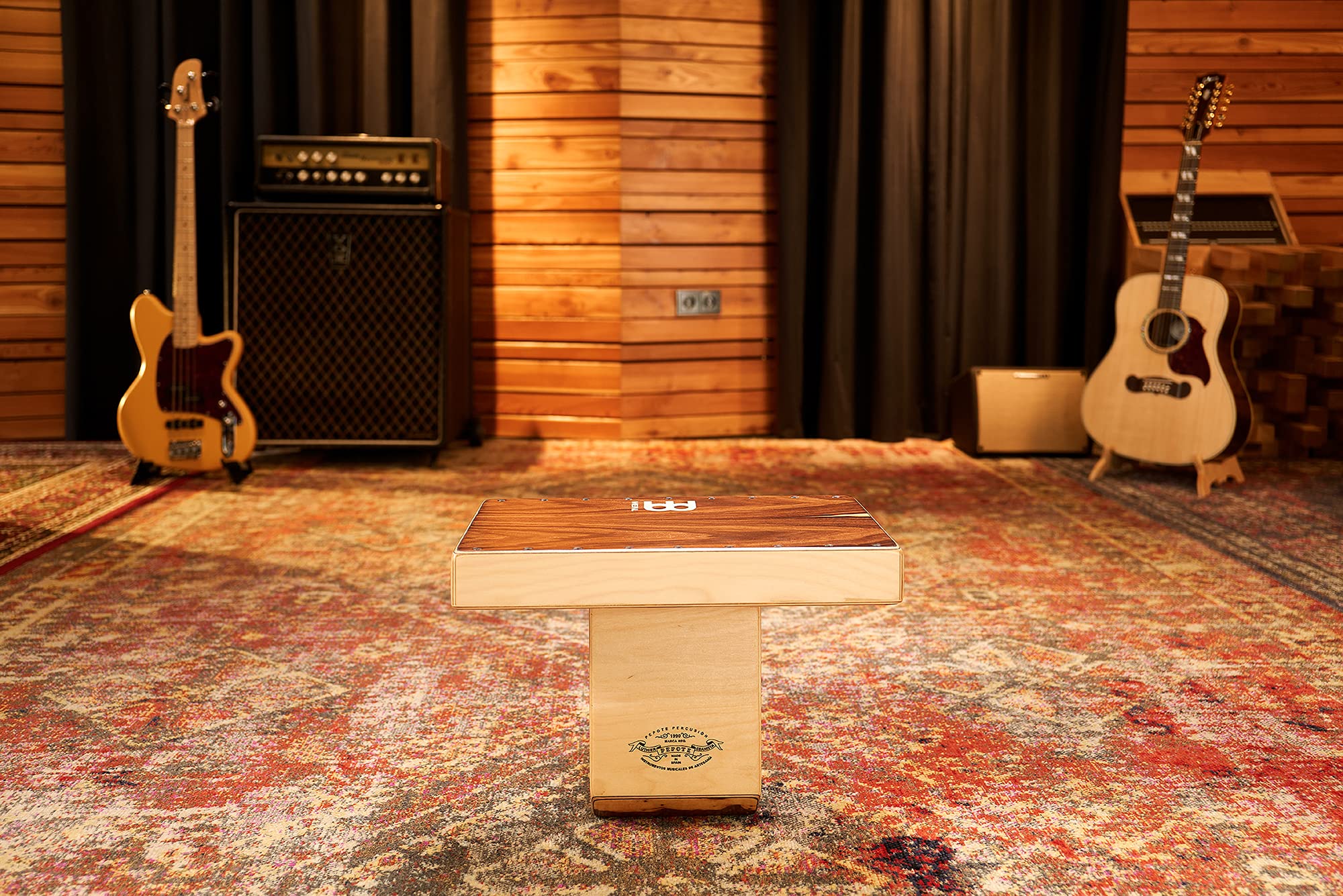 Meinl Percussion Slaptop Cajon Box Drum with Internal Snares and Forward Projecting Sound Ports -- Made in Spain -- Artisan Edition, 2-Year Warranty (AEVLPS) - Image 5
