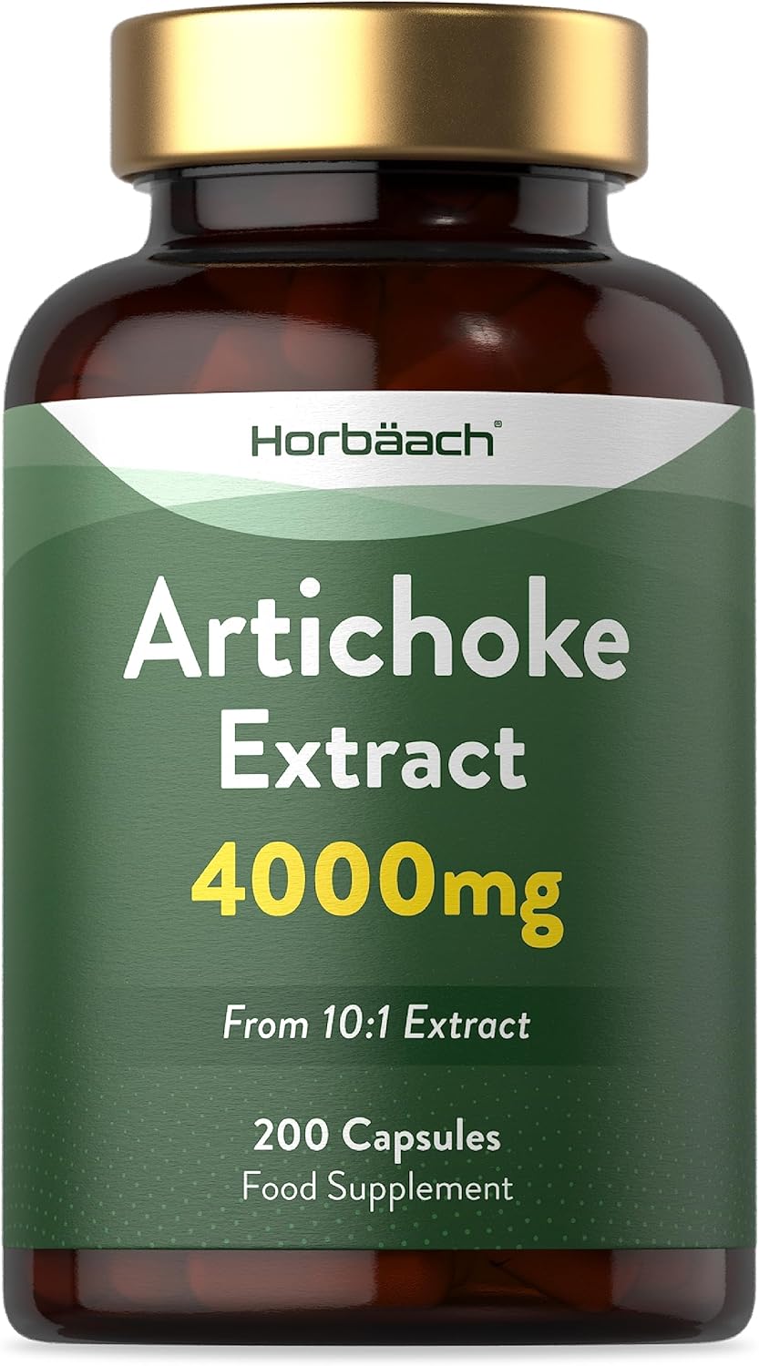 Artichoke Extract Capsules 4000mg High Strength Leaf 200 Count No