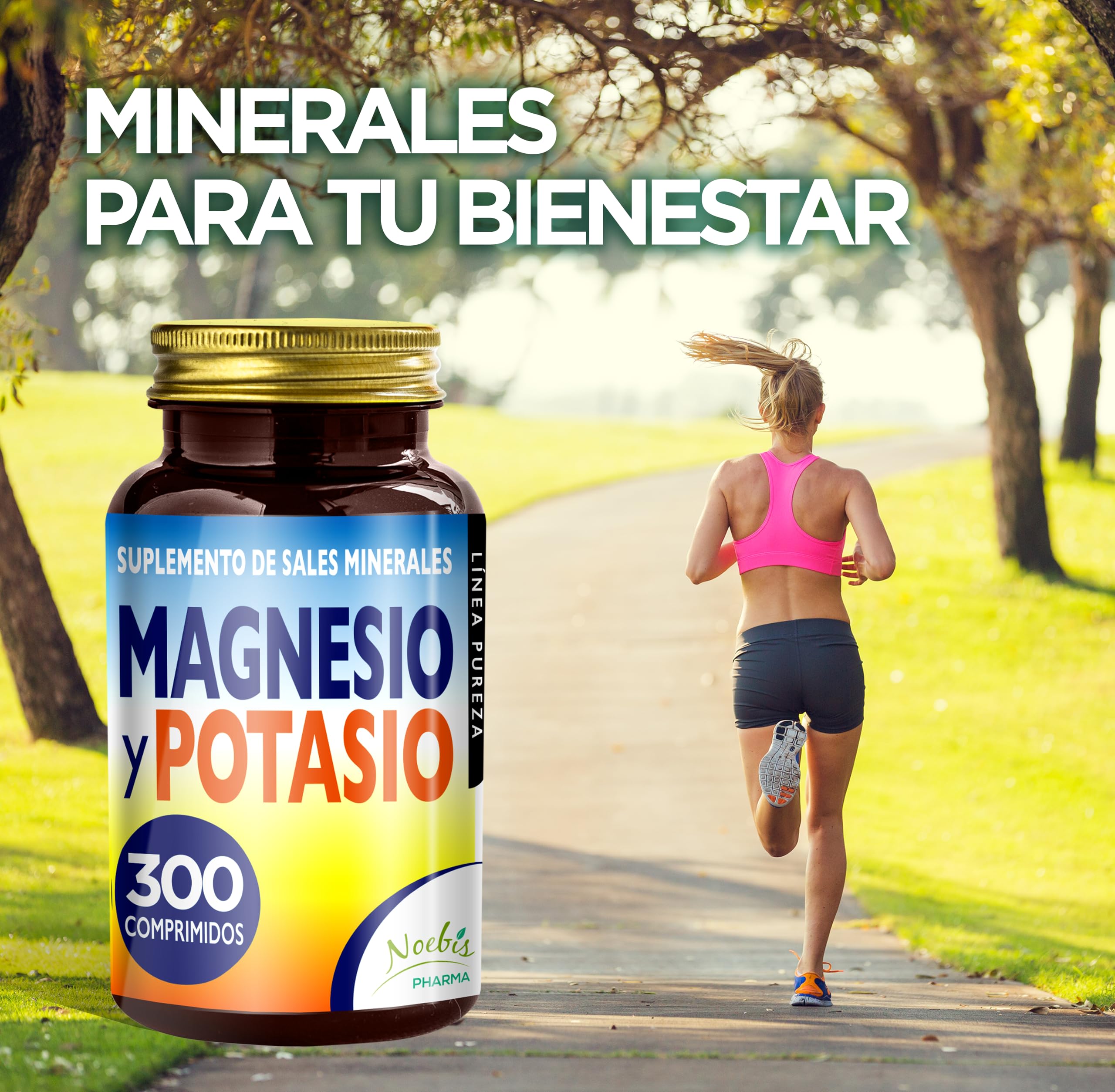 Magnesio y Potasio 300 Comprimidos (x3) - Suplemento para Combatir el Cansancio, la Fatiga y Adaptarse al Calor | Citrato de Magnesio y Citrato de Potasio Alta Asimilación