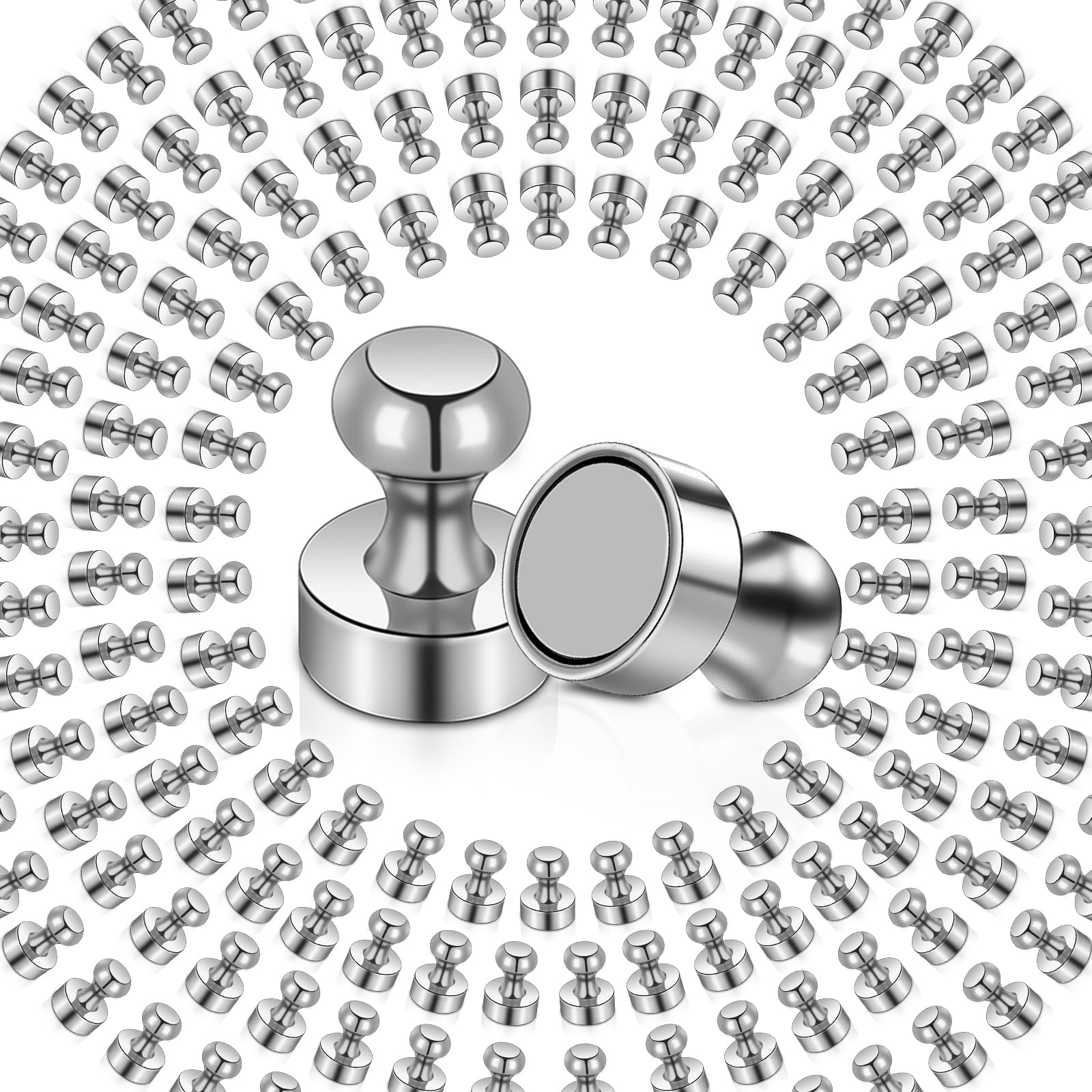 MAGXCENE Sterke Mini-Magneten, 12 x 16 mm, Neodymium, Extra Sterk Voor Magneetbord, Koelkast, Steekbord, Prikbord, Muziek, Whiteboard - 40 Stuks