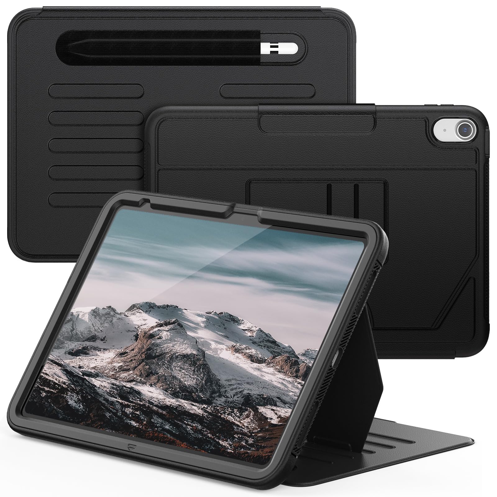 Case for iPad A16 11th/10th Generation 11''/10.9'' 2025/2022, Black