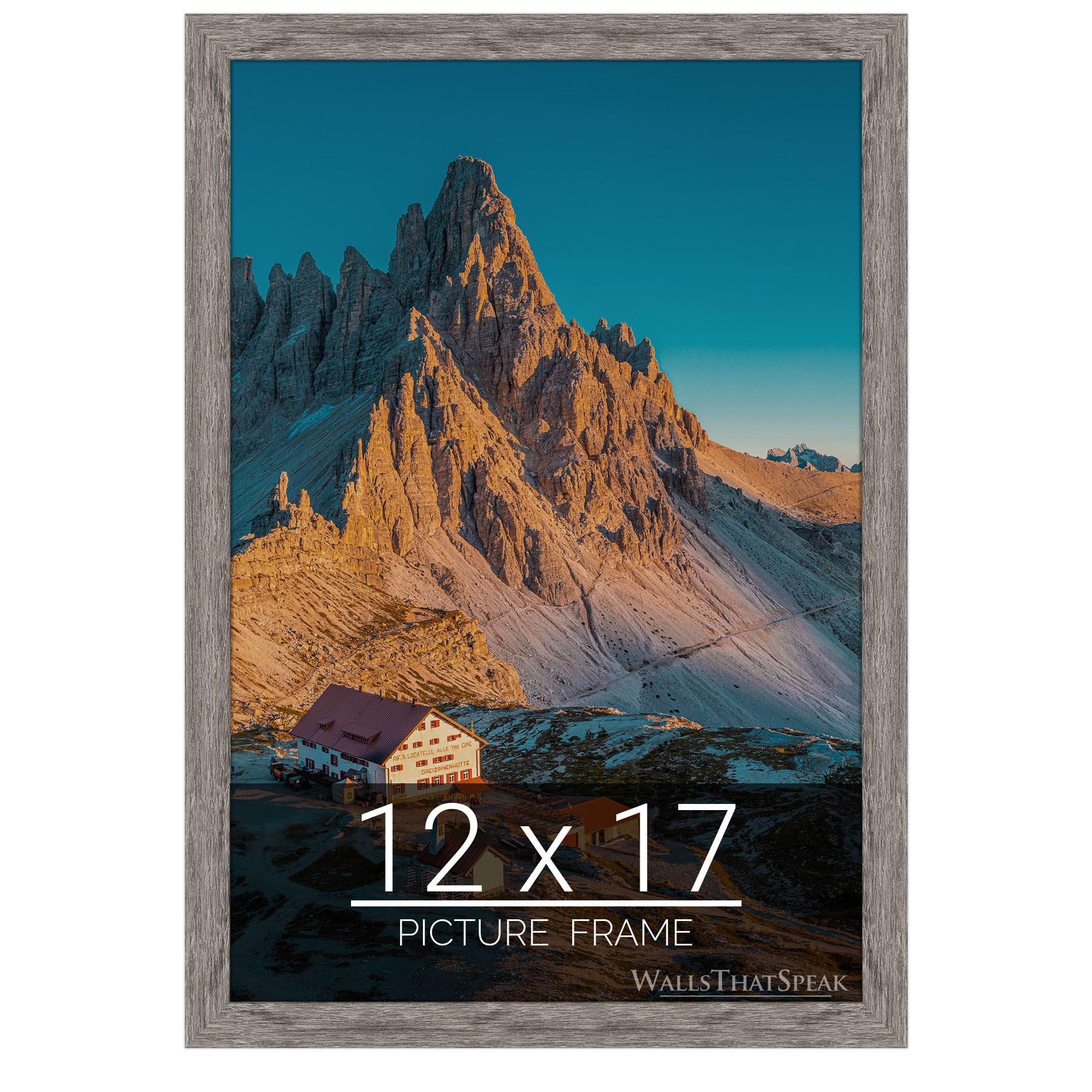WallsThatSpeak gray barnwood frame