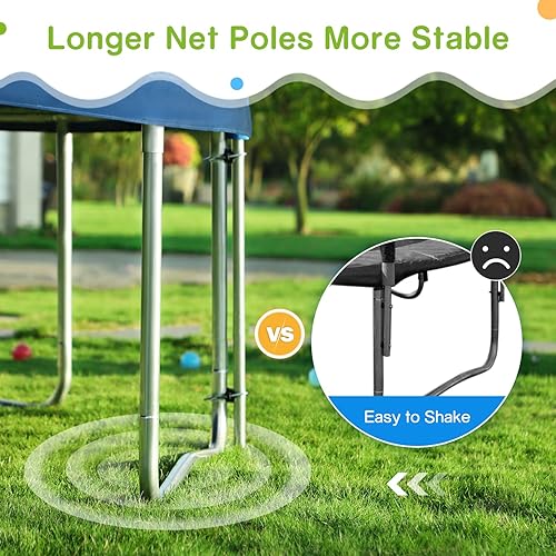 Miniatura 5 de Zupapa No-Gap Design 16 15 14 12FT Trampoline for Kids with Safety Enclosure Net 425LBS Weight Capacity Outdoor Backyards Trampolines for Children