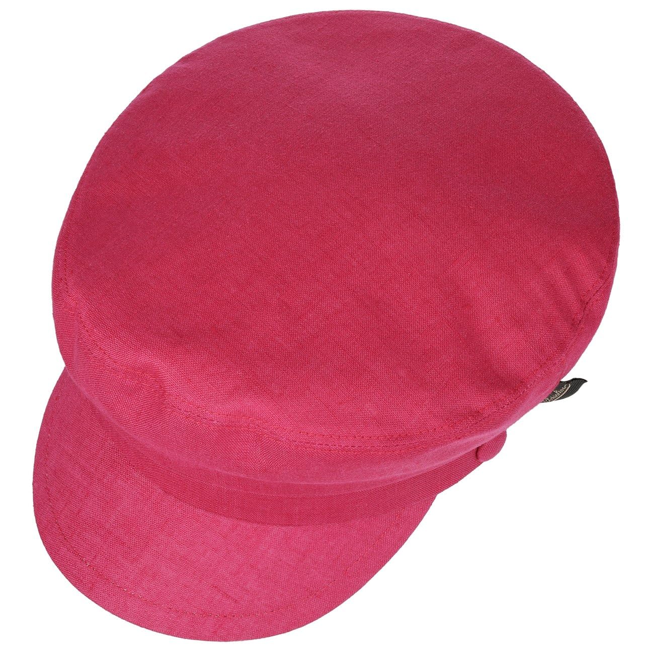 Borsalino Brest Sailor różowa czapka rybacka damska - Made in Italy Baker chłopięca czapka płaska żeglarska z daszkiem, podszewka wiosna-lato wiosna lato