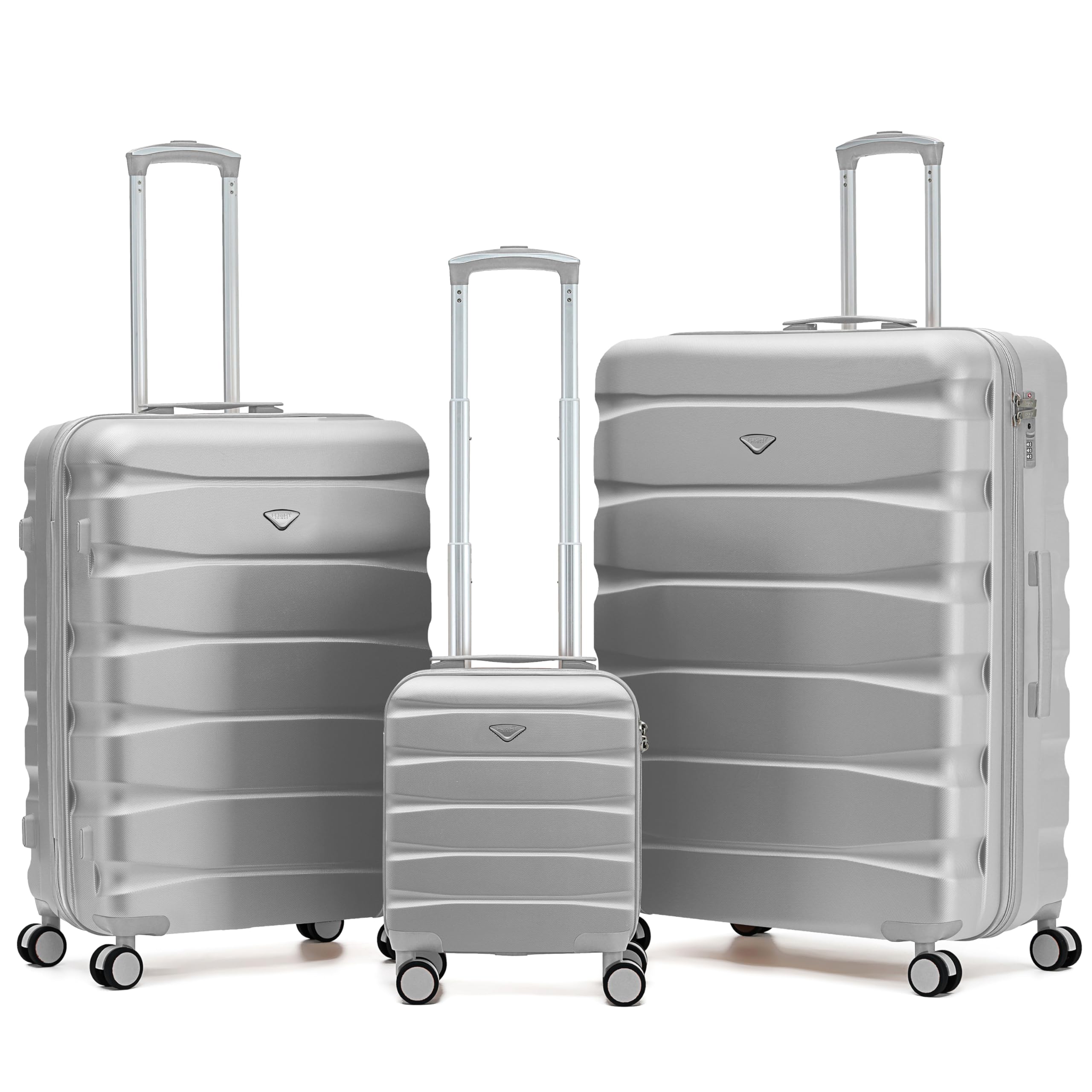 Flight Knight Underseat Cabin Suitcase 45x36x20cm | Free Hand Luggage for EasyJet & Wizz Air | Lightweight ABS Hard Shell with 8 Silent-Glide Spinner Wheels | Max Space Travel Bag — view 165