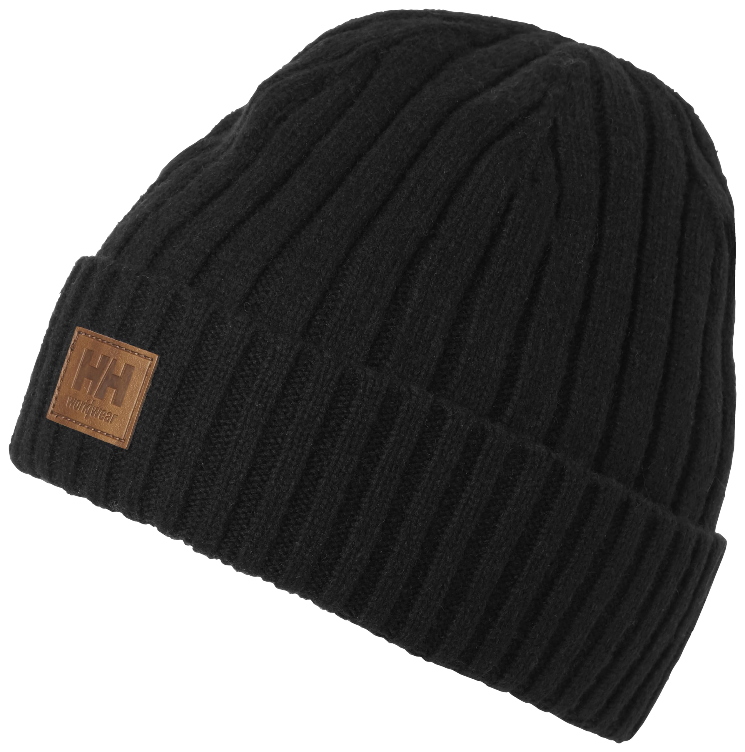 Helly Hansen Workwear Unisex Black Classic Wool Cuff Beanie Hat