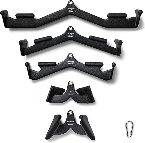 Accesorios de tracción lateral, accesorio para máquina de cables, accesorios de cable para gimnasio, accesorio desplegable de tríceps, barra de