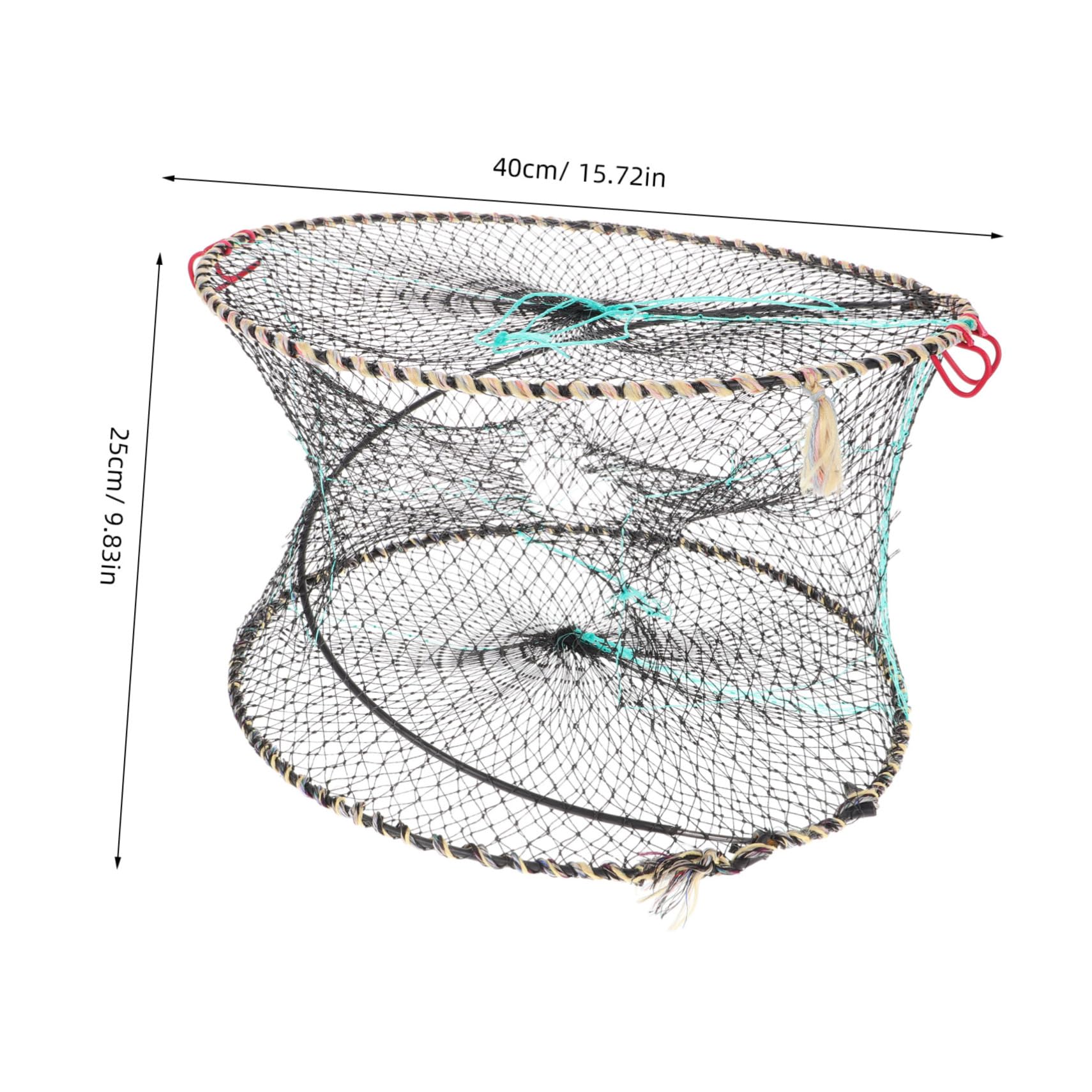 CORHAD Portable Folding Fishing Trap Easy to Store Versatile Use Sturdy for Fish Tanks Outdoor Aquariums