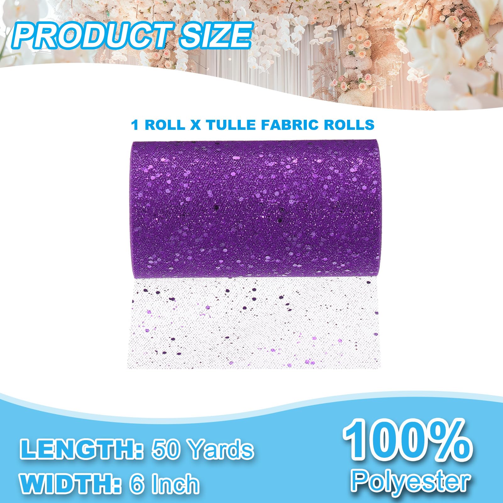 PATIKIL Tulle Fabric Rolls - Image 2