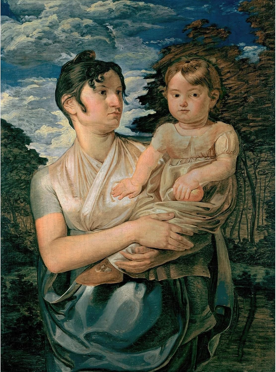 ArtDirect Pauline Runge with her two-year-old-son (1807) Unframed Art Print Giclee Poster by Philipp Otto Runge - Ready for Framing with Customization Sizes 7x10, 10x14, 15x20, 24x33, 35x48 and 44x60 inches