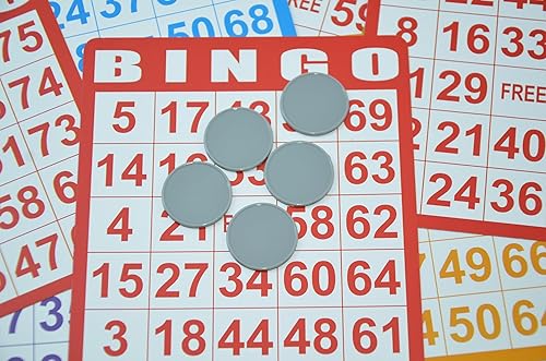 Vista 100 de SmartDealsPro juego de 100 fichas de aprendizaje de plástico opaco, de 1 pulgada, para juegos de fichas, minipóquer, con caja de almacenamiento