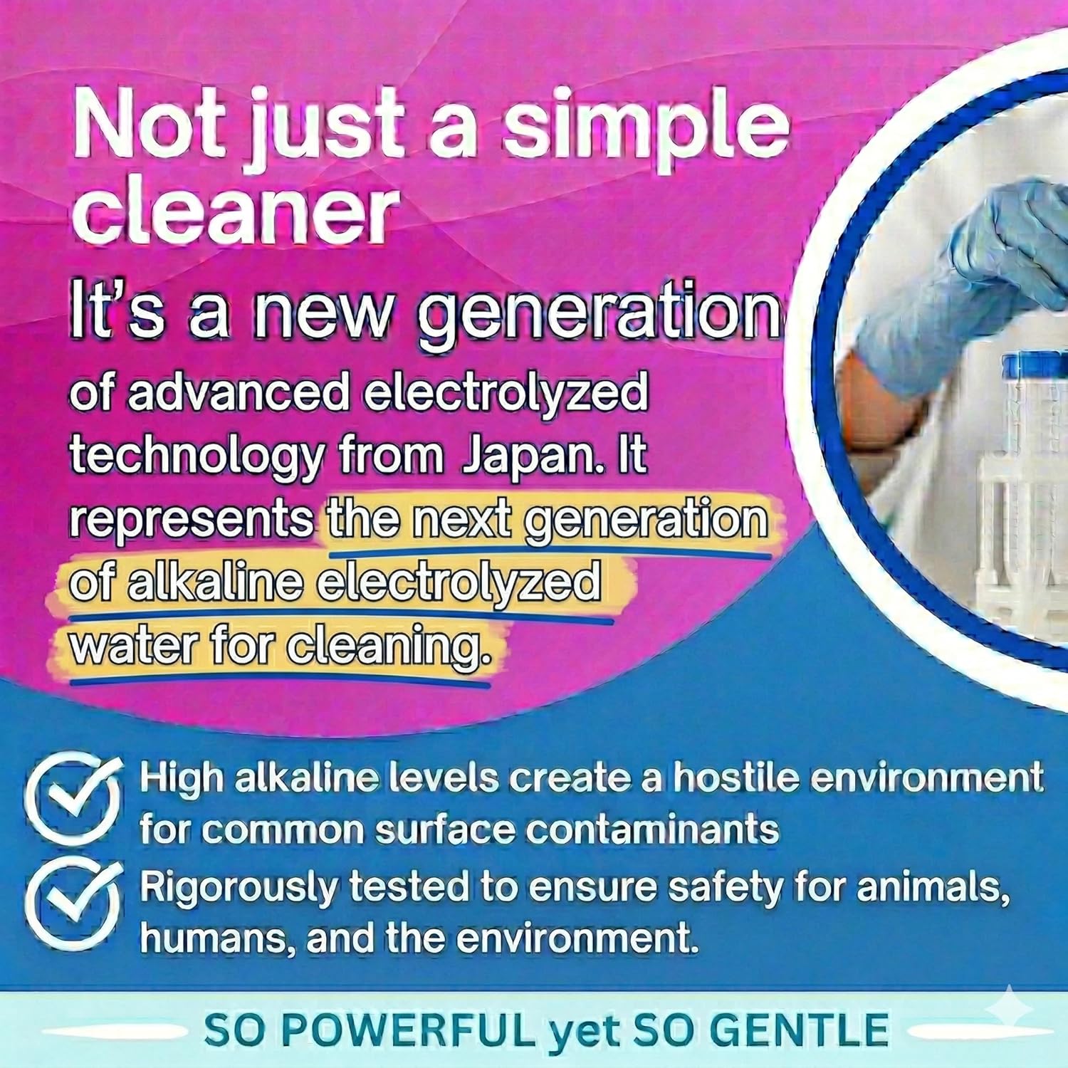 Pet Cleaner & Deodorizer for Dogs & Cats | No-Rinse Electrolyzed Water Formula | Safe for Paws, Coat, Hot Spots & Pet Messes | Fragrance-Free, No Harsh Chemicals | Made in Japan