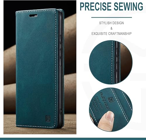 Miniatura 9 de HXY - Funda tipo cartera para Google Pixel 7A 2023, funda de piel sintética con tapa y soporte para tarjetas, bloqueo RFID, función atril,