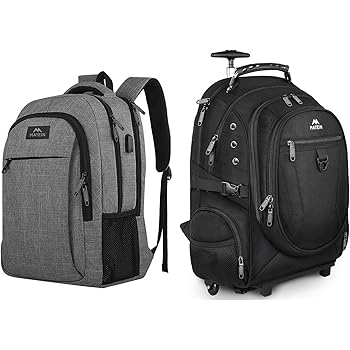 rolling backpack with usb charger
