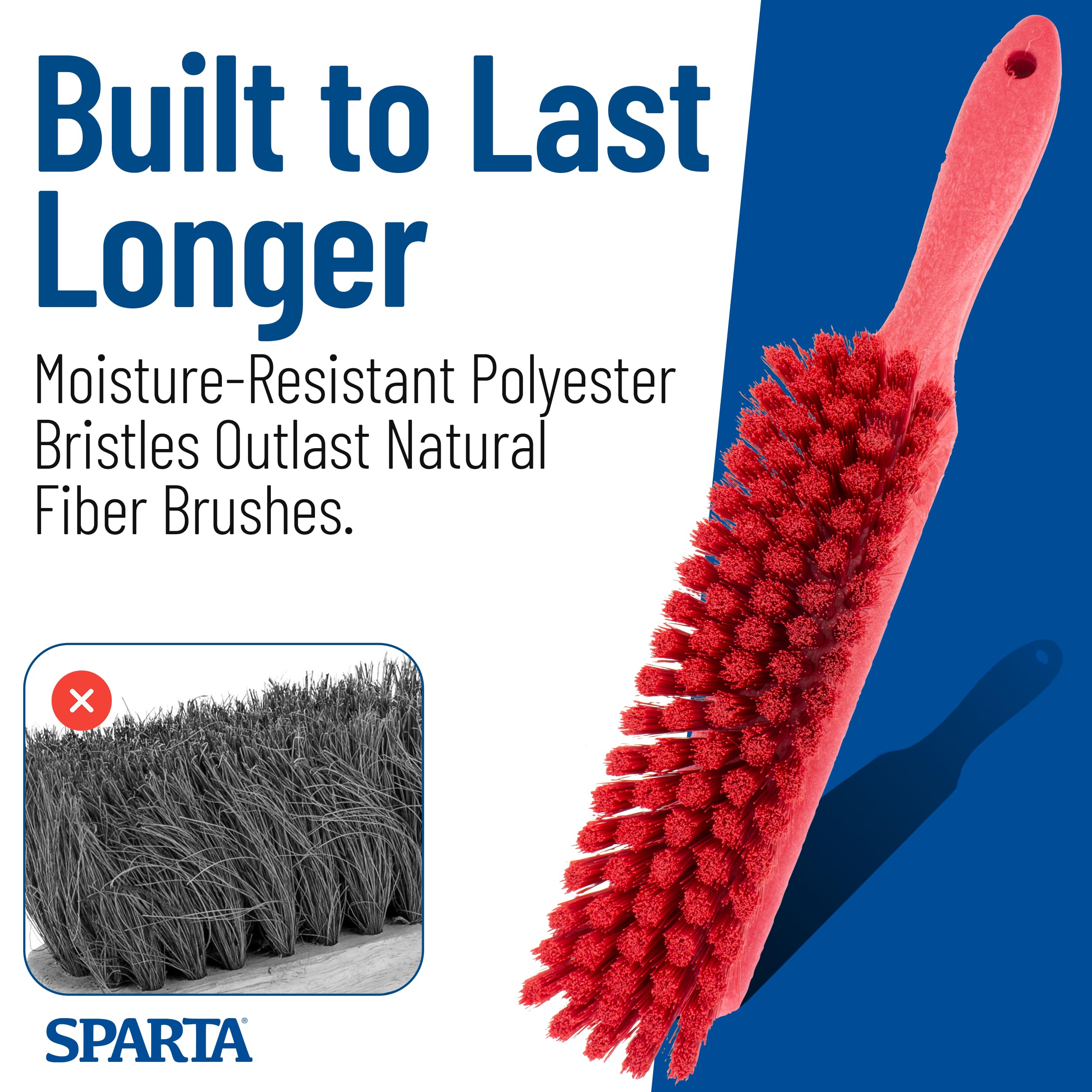 Carlisle Paddles Brosse de comptoir, Rouge