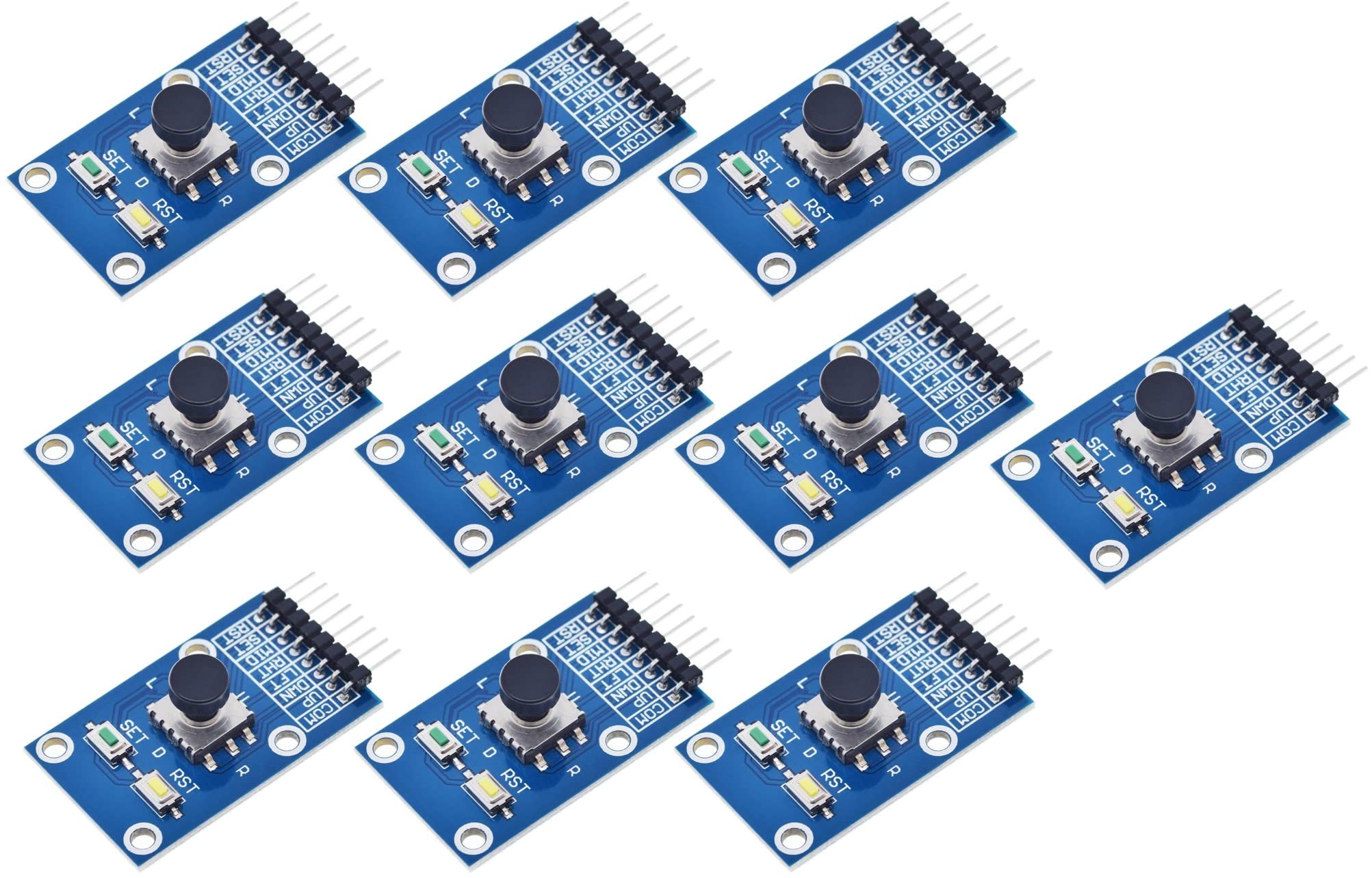 TECNOIOT 10 Uds. Módulo de botón de navegación de cinco direcciones para MCU AVR Game 5D Rocker Joystick