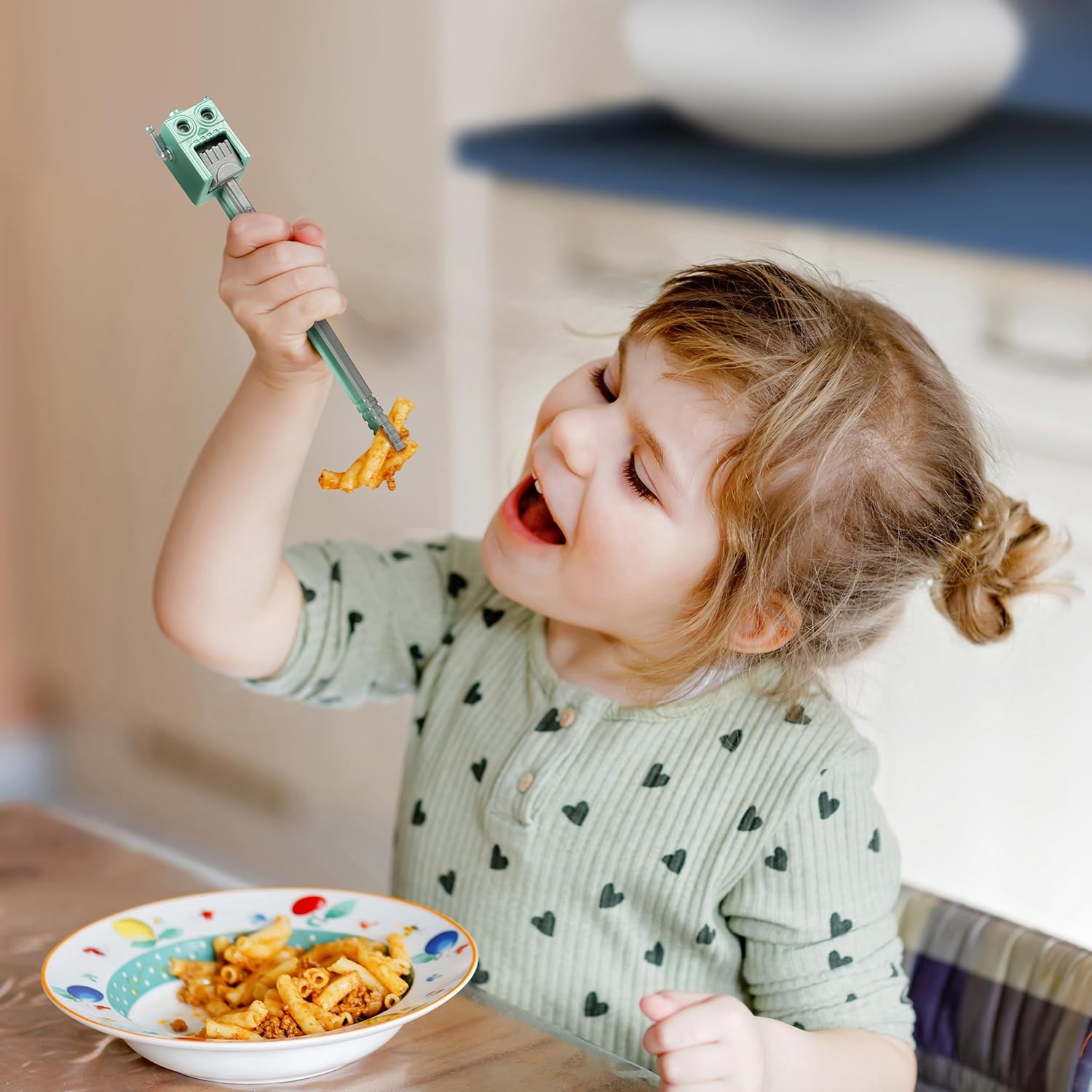 nuine Fred MUNCHTIME Robot Chopstis, Piy Eater Soluts, Beginner