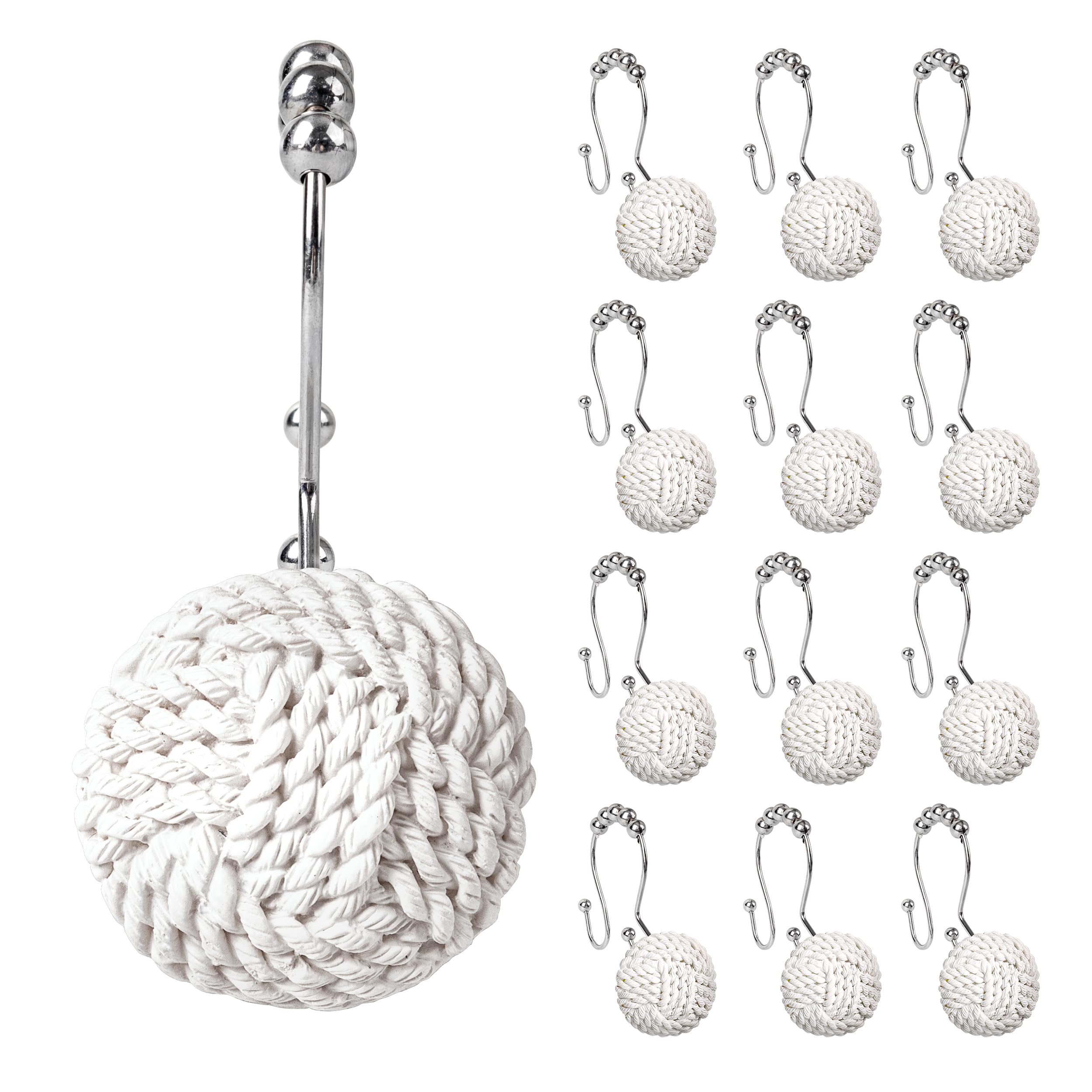 Boho Shower Hooks - Coastal Bathroom Decor -8