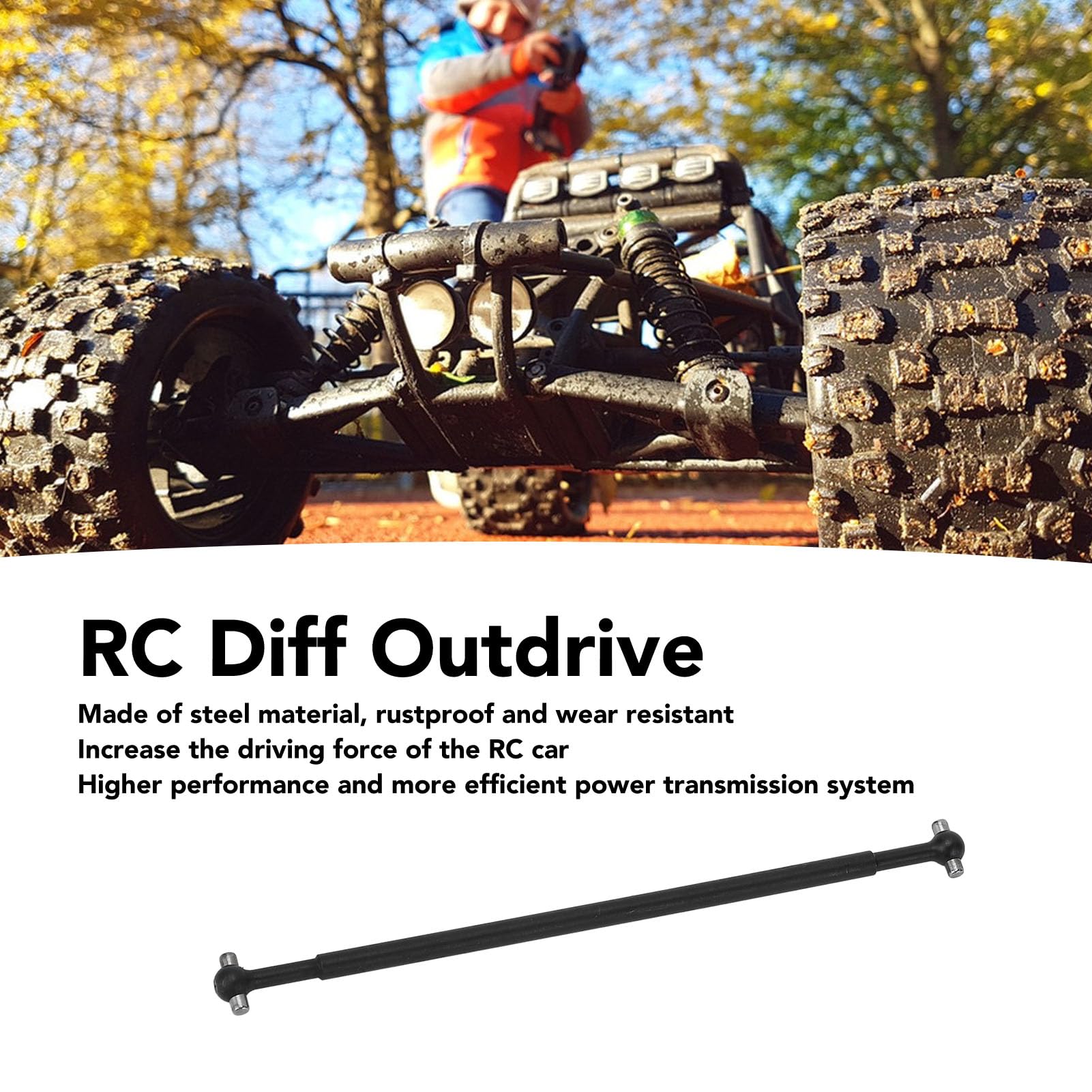 Shanrya Coppa Differenziale RC In Acciaio, Outdrive Per Auto 1/7 1/8, Precisione E Durata Per Potenziamento - 3