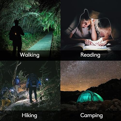 Miniatura 6 de RovyVon Aurora A5-G4 USB C - Linterna de llavero recargable, 650 lúmenes, súper brillante, tamaño mini, con 2 luces laterales de lectura blanca