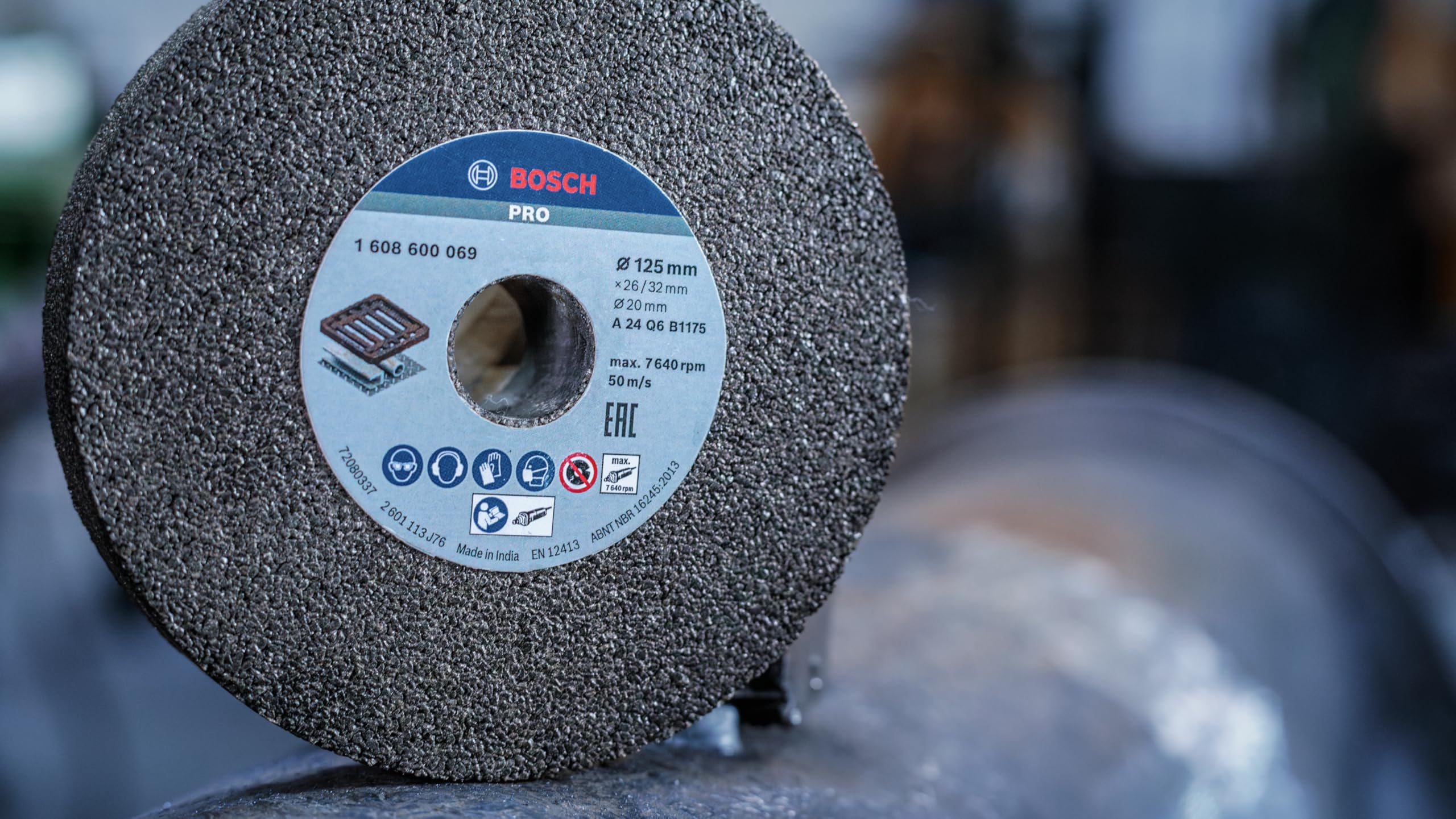 Bosch 1 608 600 069 - Disco de amolar para amoladoras rectas - 125 mm, 20 mm, 24 (pack de 1)