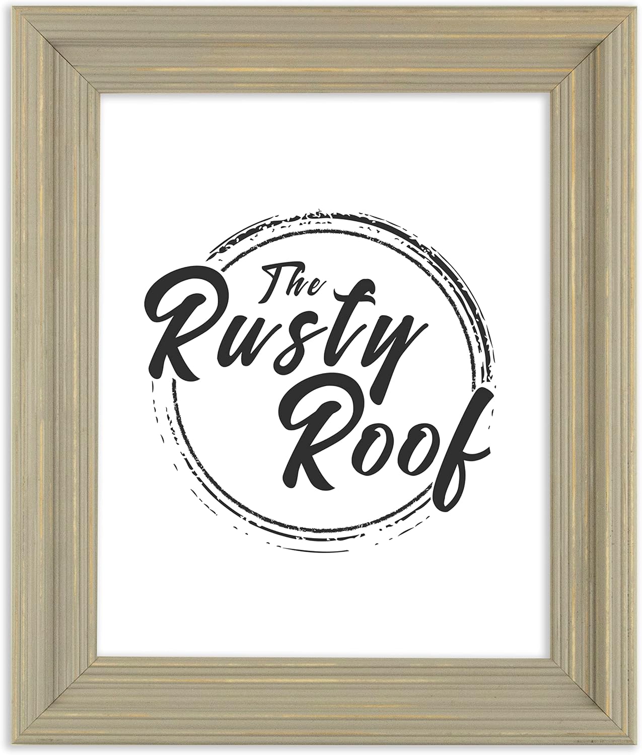 The Rusty Roof-Distressed Cimarron Stone Grey-Solid Wood Picture Frame-10x13