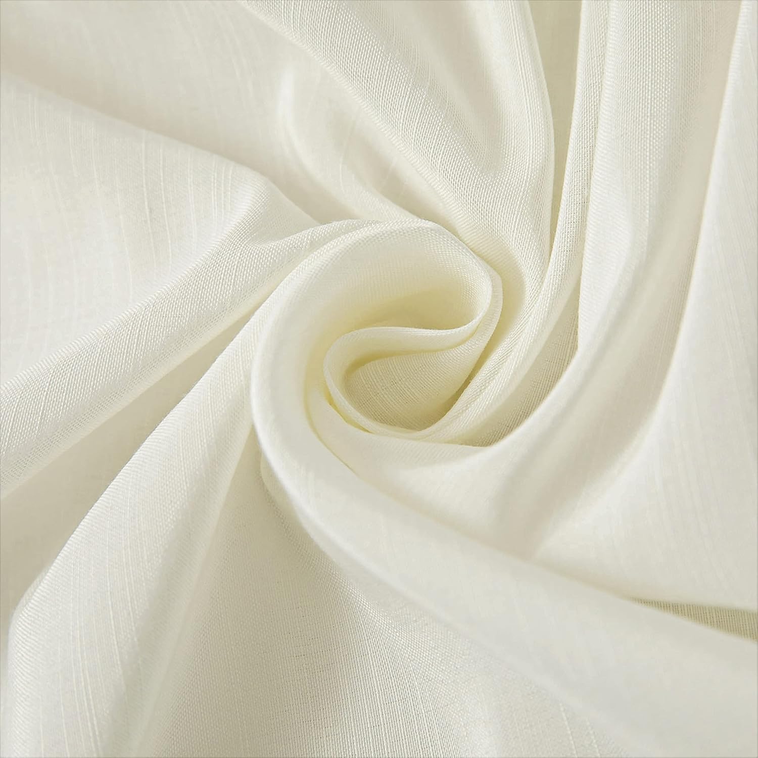 Biscaynebay Wrap Around Bed Skirts with Adjustable Belts for Queen Beds 15 Inch Drop, Ivory Elastic Dust Ruffles Easy Fit Luxurious Silky Fabric Solid Machine Washable: Kitchen & Dining