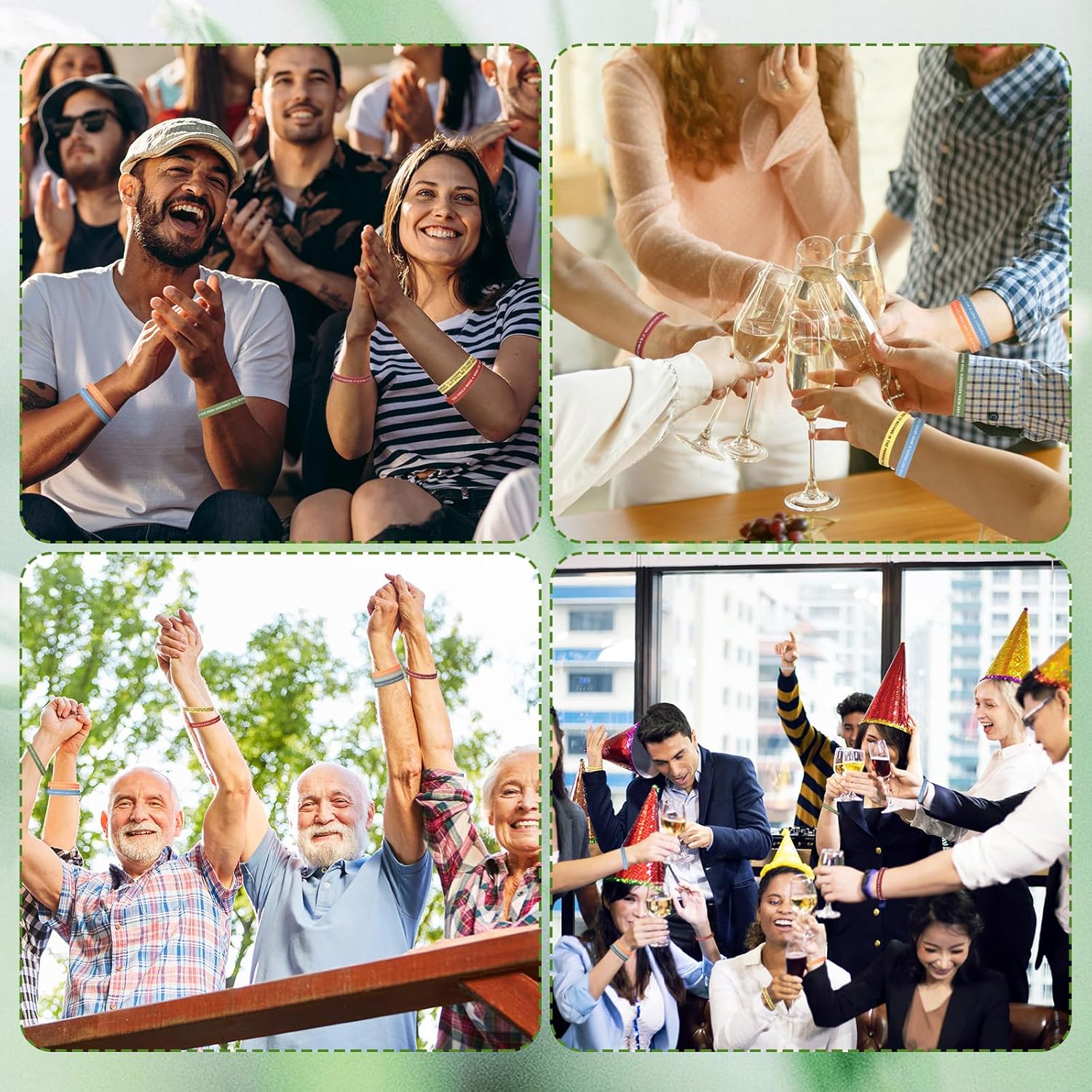 CHENGU 100 Pieces Motivational Quote Rubber Bracelets Bulk Inspirational Silicone Wristband Colored Inspirational Stretch Unisex Wristband for Men Women Teen Teacher Home Office Party Gift (Colorful) - Image 5